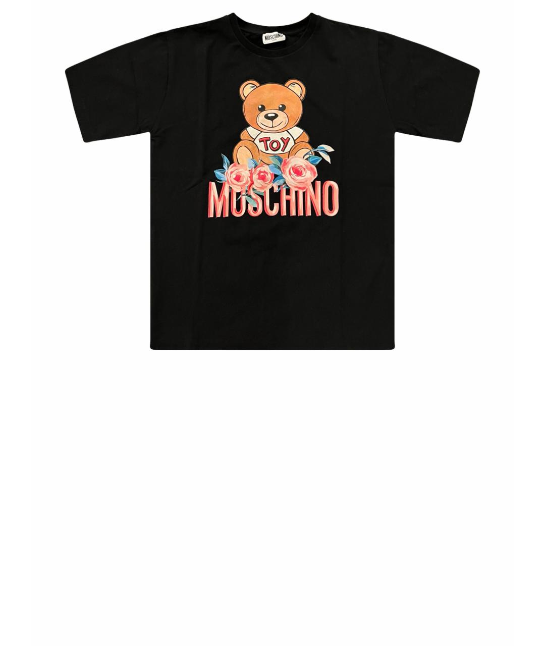 MOSCHINO Черный хлопковый детская футболка / топ, фото 1
