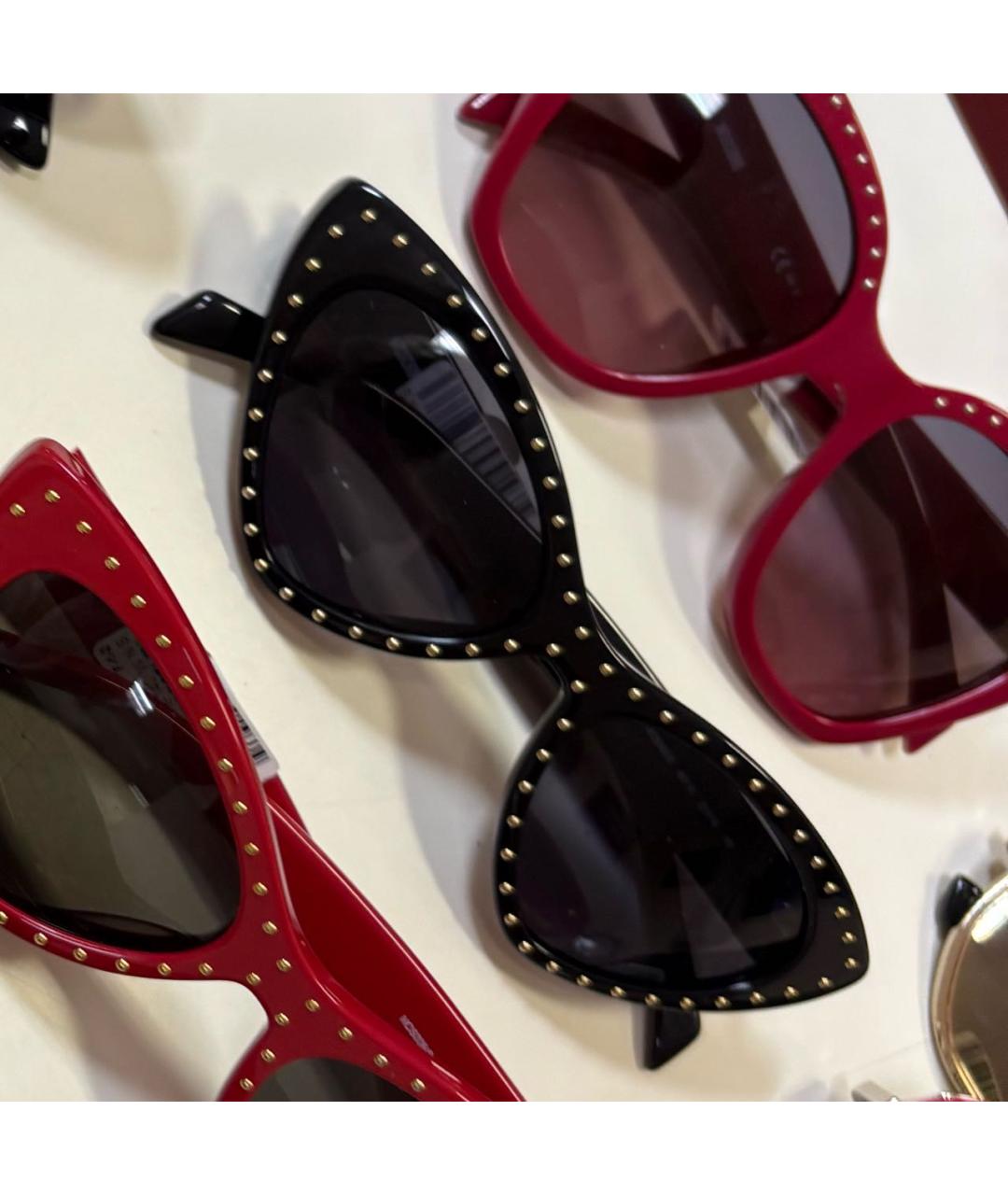 MOSCHINO Черные пластиковые солнцезащитные очки, фото 7