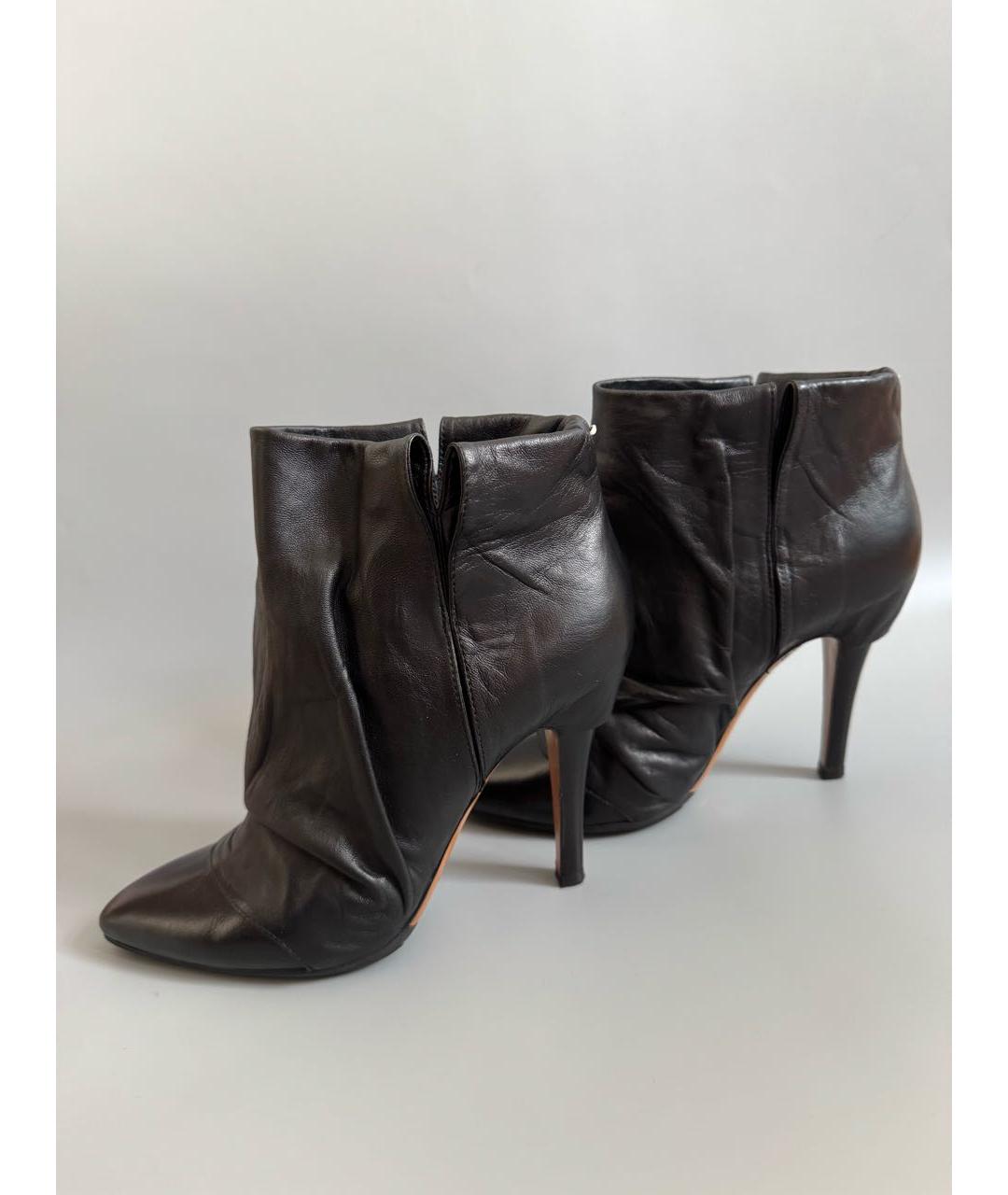 MAISON MARGIELA Черные кожаные ботильоны, фото 8