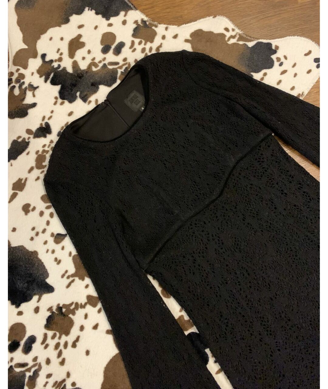 ANNA SUI Черное вискозное повседневное платье, фото 3