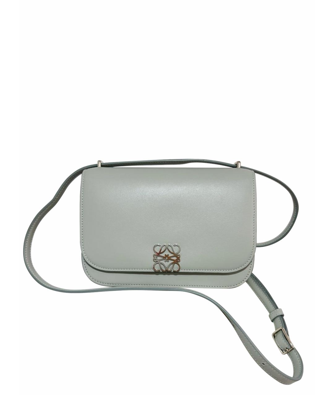 LOEWE Голубая кожаная сумка тоут, фото 1