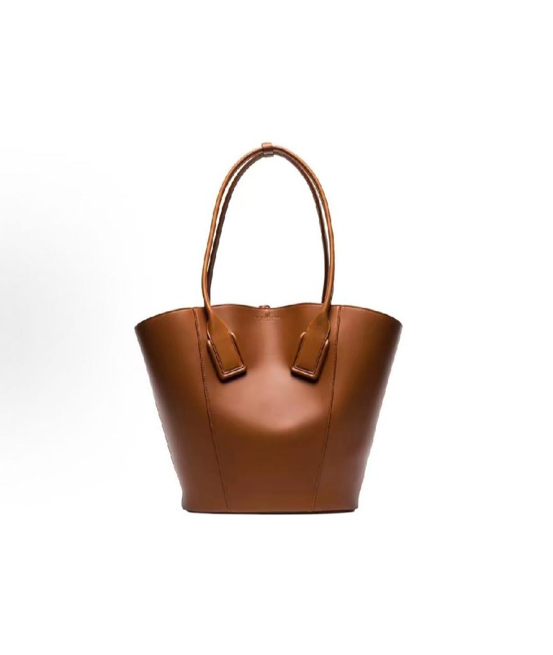 BOTTEGA VENETA Коричневая кожаная сумка тоут, фото 8