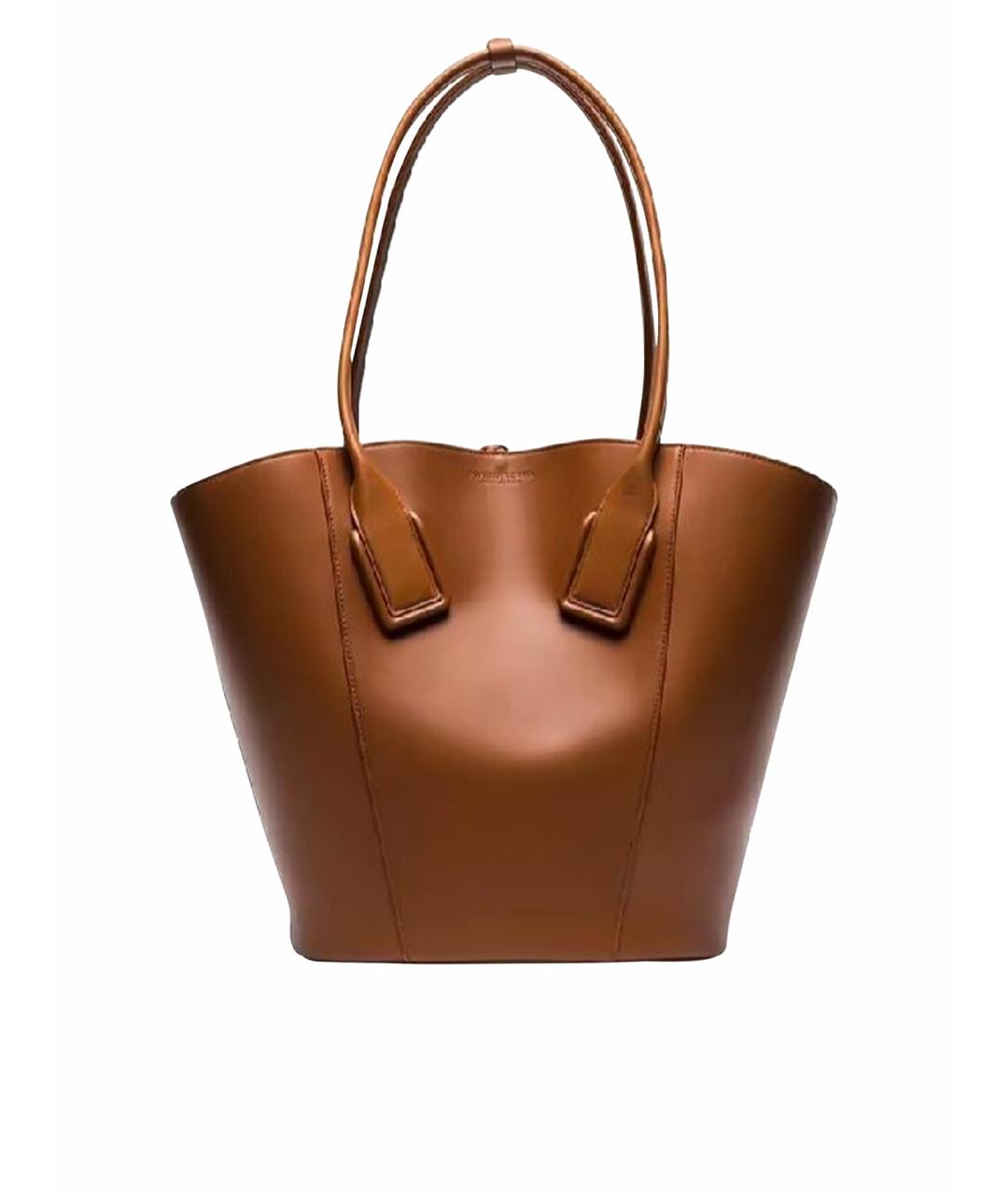 BOTTEGA VENETA Коричневая кожаная сумка тоут, фото 1