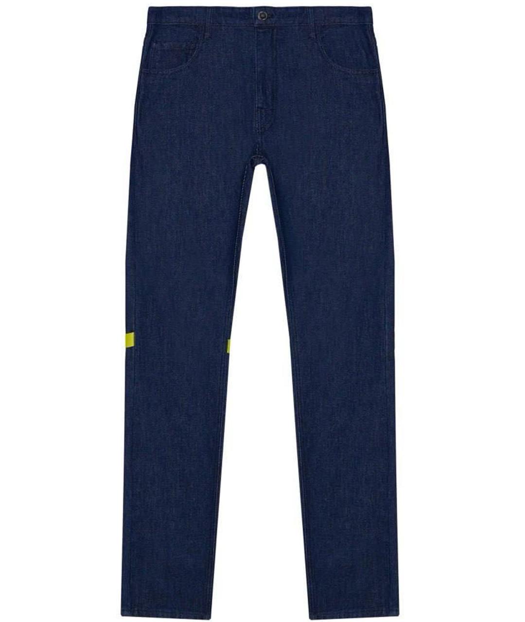 RAF SIMONS Синие прямые джинсы, фото 1