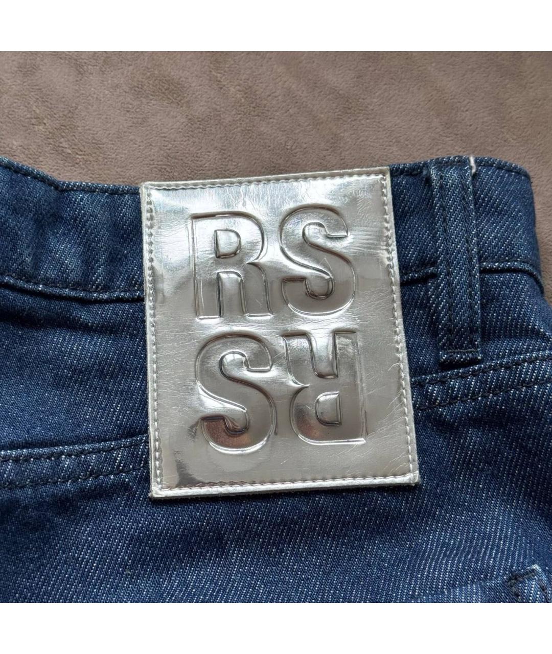RAF SIMONS Синие прямые джинсы, фото 4