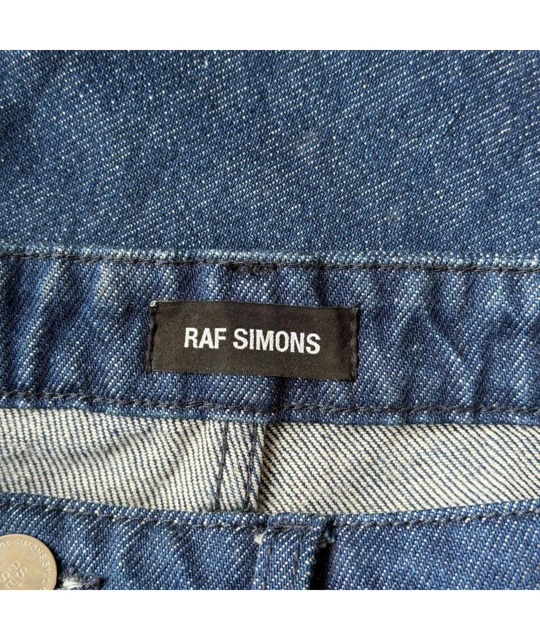 RAF SIMONS Синие прямые джинсы, фото 6