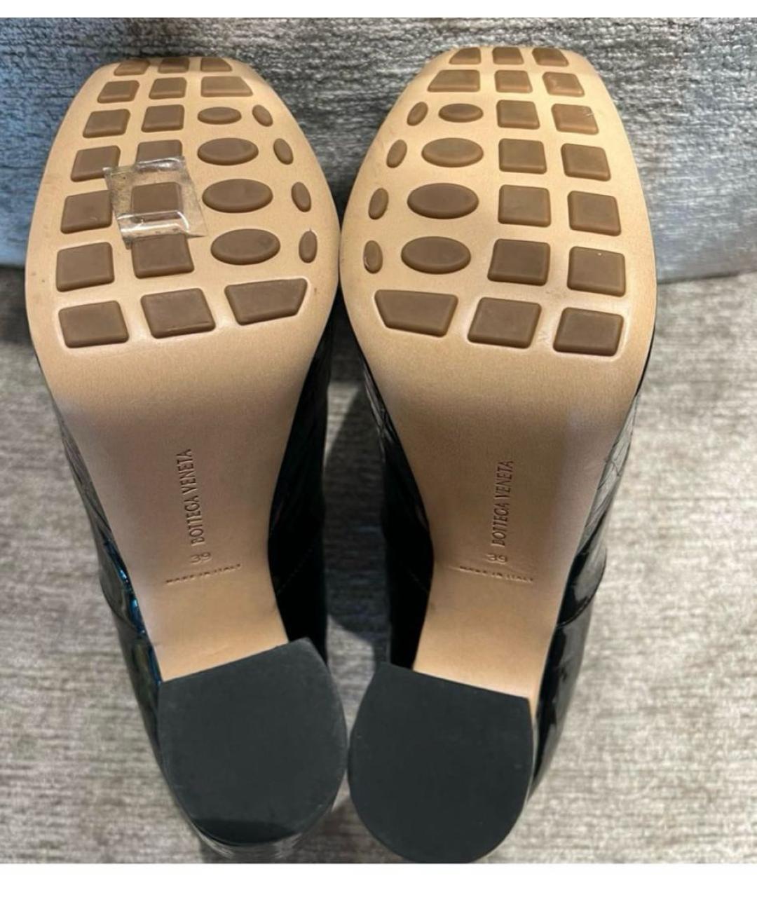 BOTTEGA VENETA Черные туфли из лакированной кожи, фото 5
