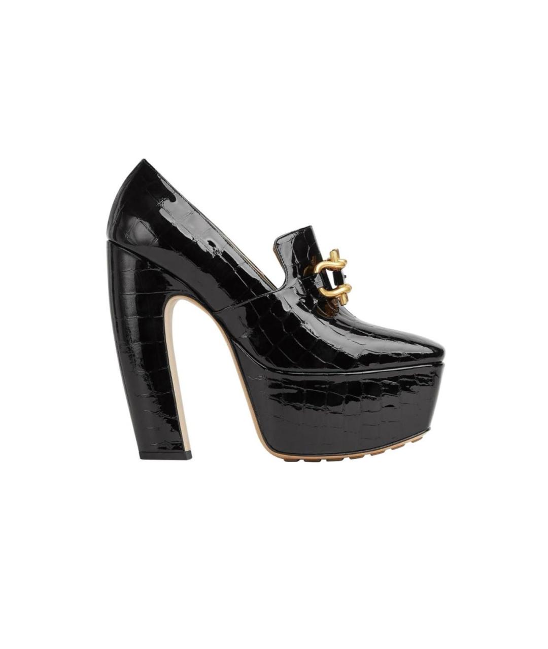 BOTTEGA VENETA Черные туфли из лакированной кожи, фото 6