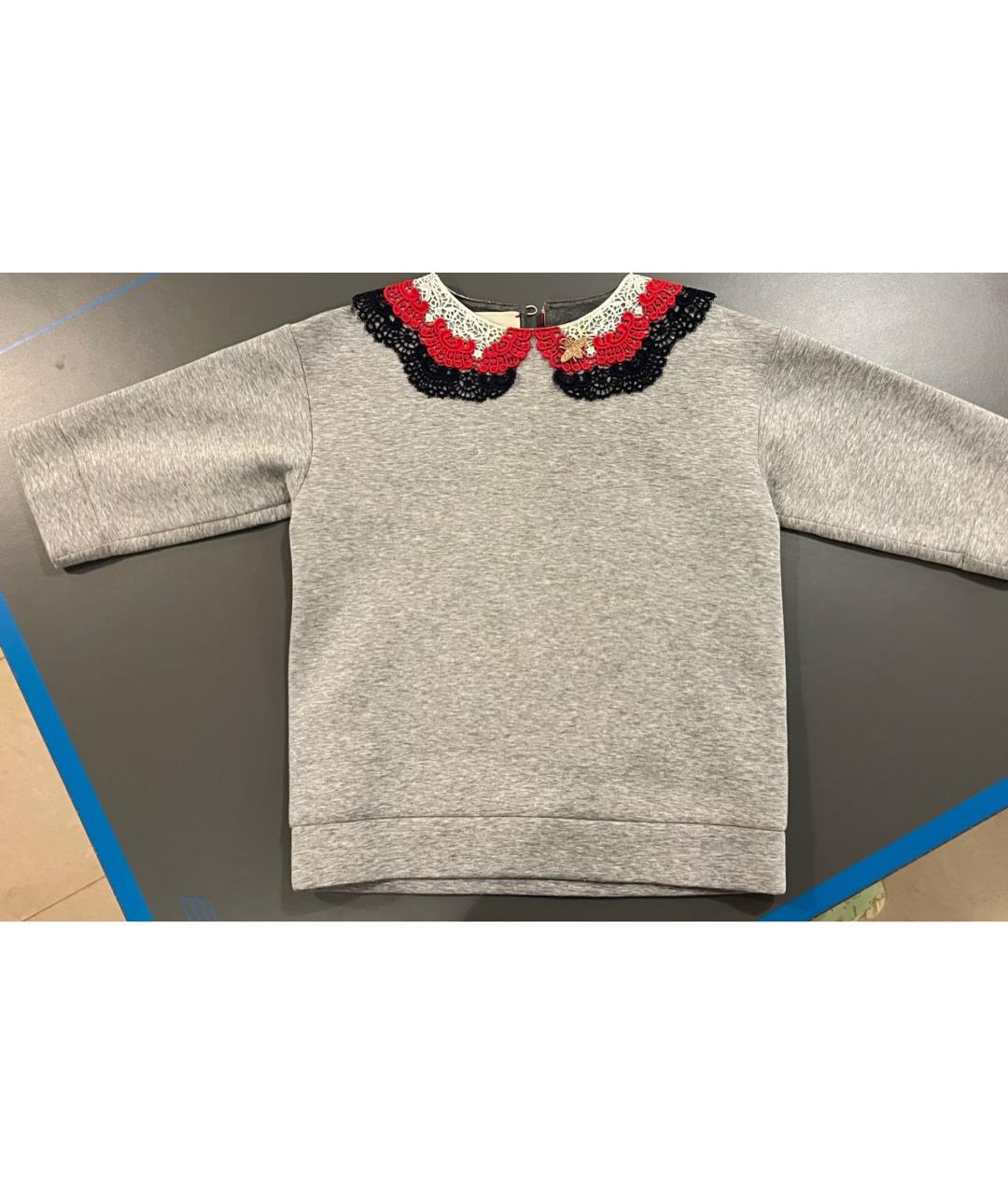 GUCCI Серый хлопковый детская футболка / топ, фото 7