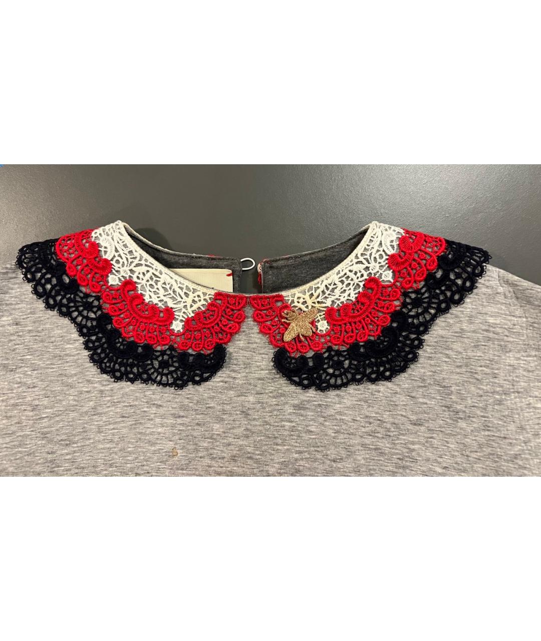 GUCCI Серый хлопковый детская футболка / топ, фото 3