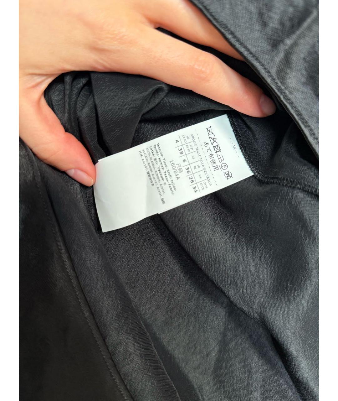 MAX MARA Черное ацетатное повседневное платье, фото 6