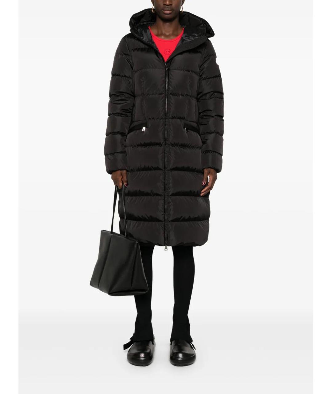 MONCLER Черная полиамидовая куртка, фото 2
