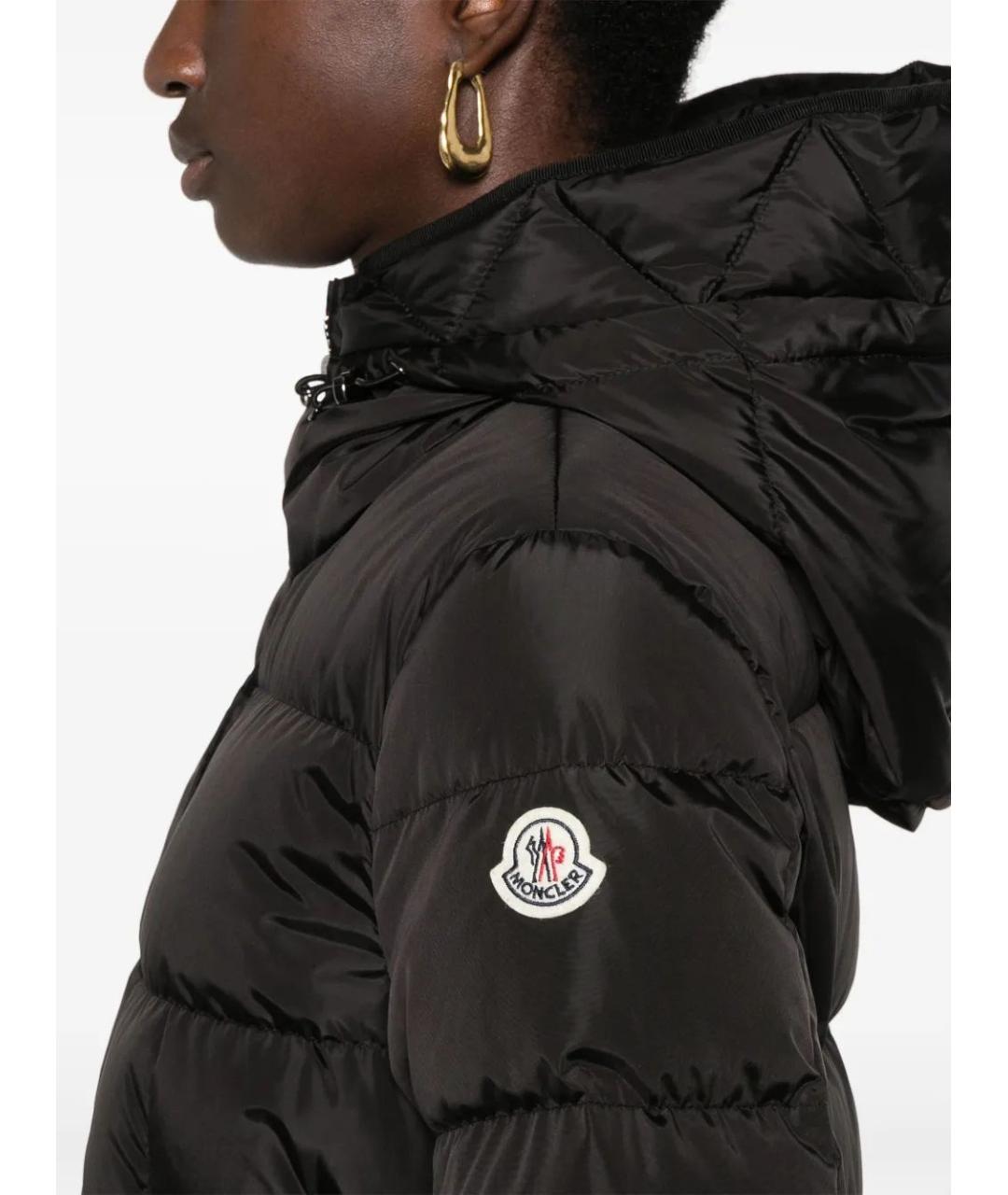 MONCLER Черная полиамидовая куртка, фото 5