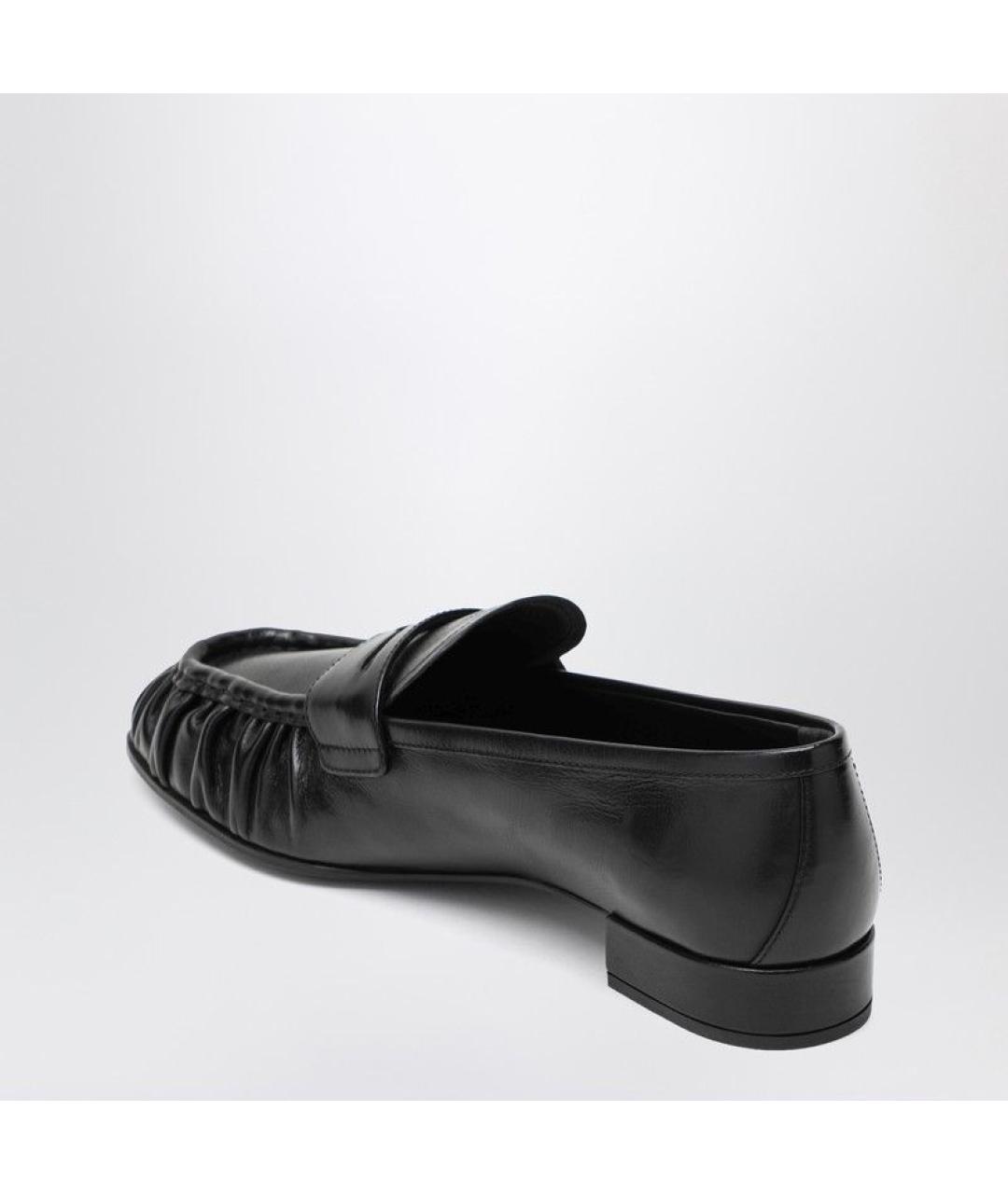 PRADA Черные кожаные лоферы, фото 3