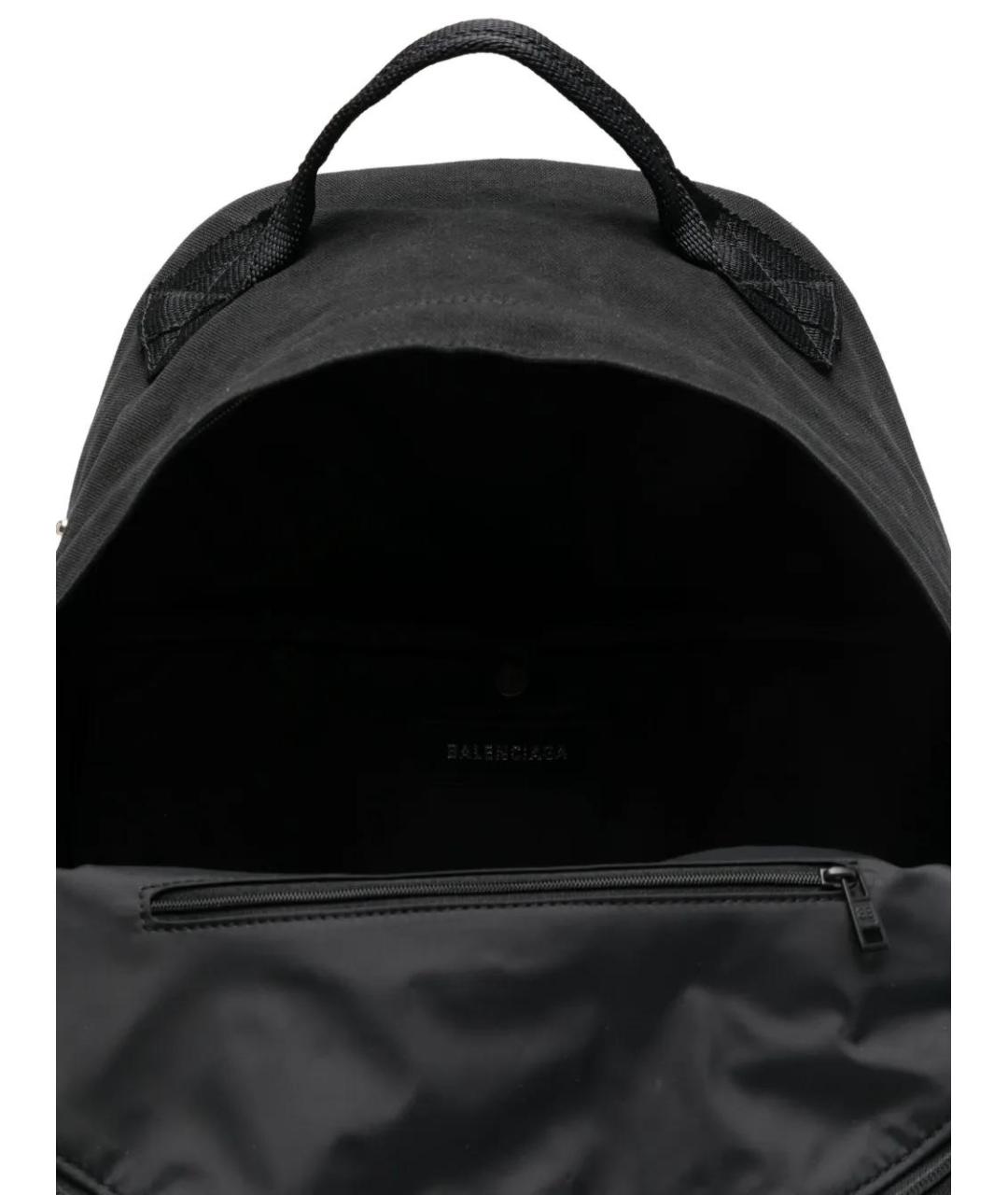 BALENCIAGA Черный тканевый рюкзак, фото 5