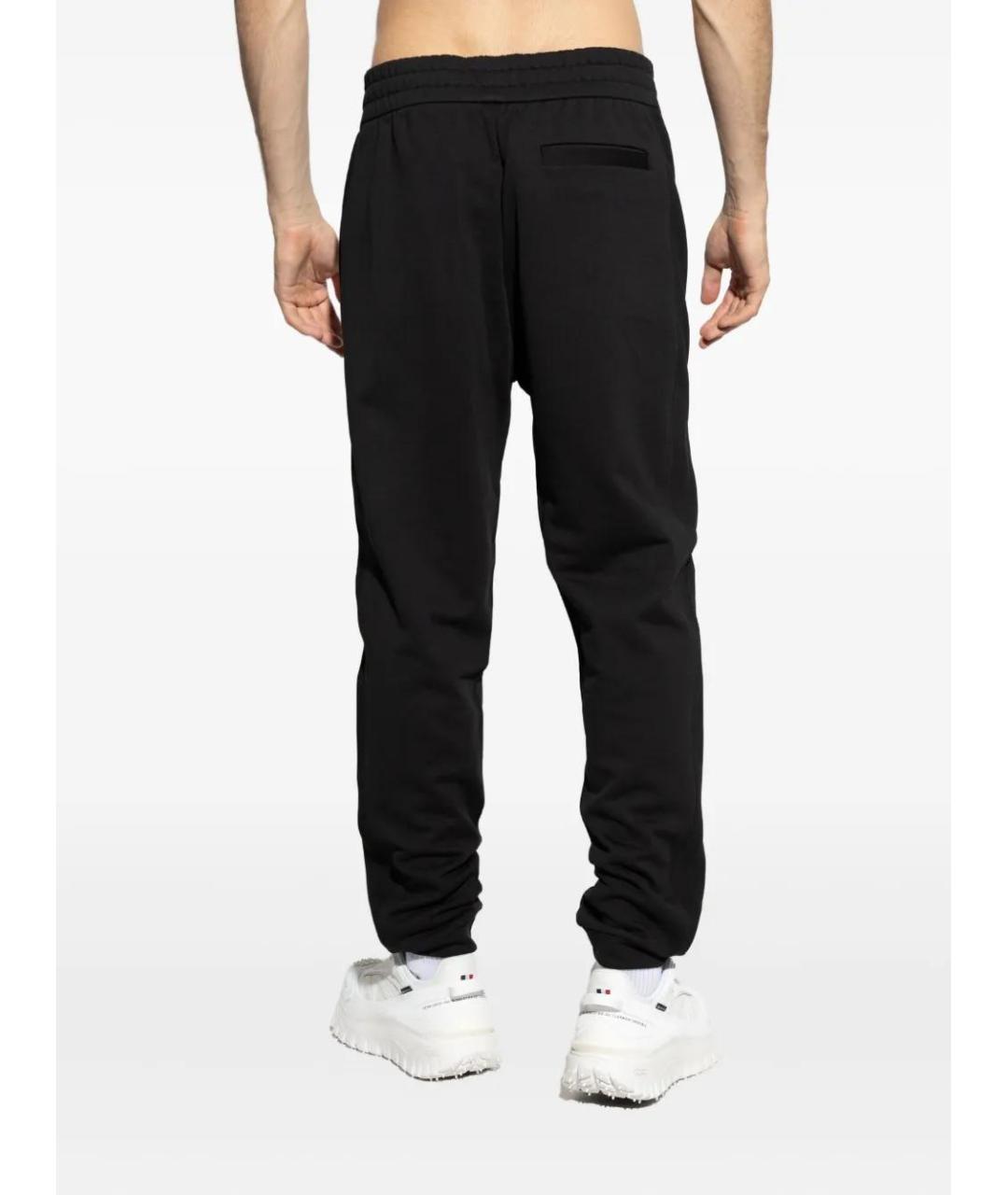 MONCLER Черные хлопковые повседневные брюки, фото 4