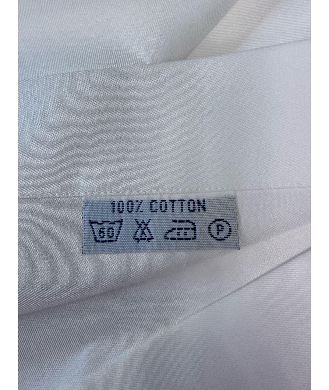 BRIONI Белая хлопковая классическая рубашка, фото 4