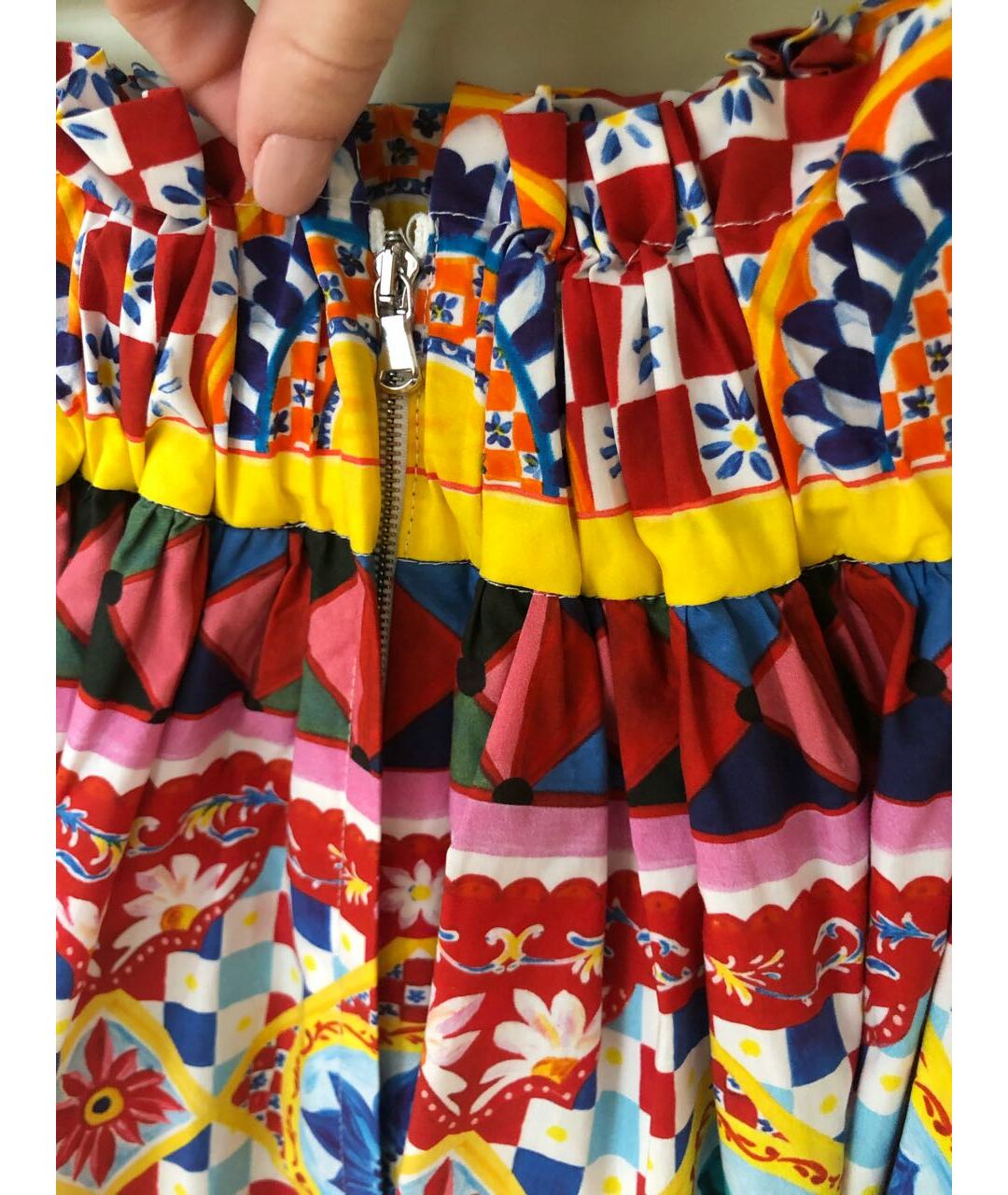 DOLCE&GABBANA Мульти хлопковый костюм с брюками, фото 7
