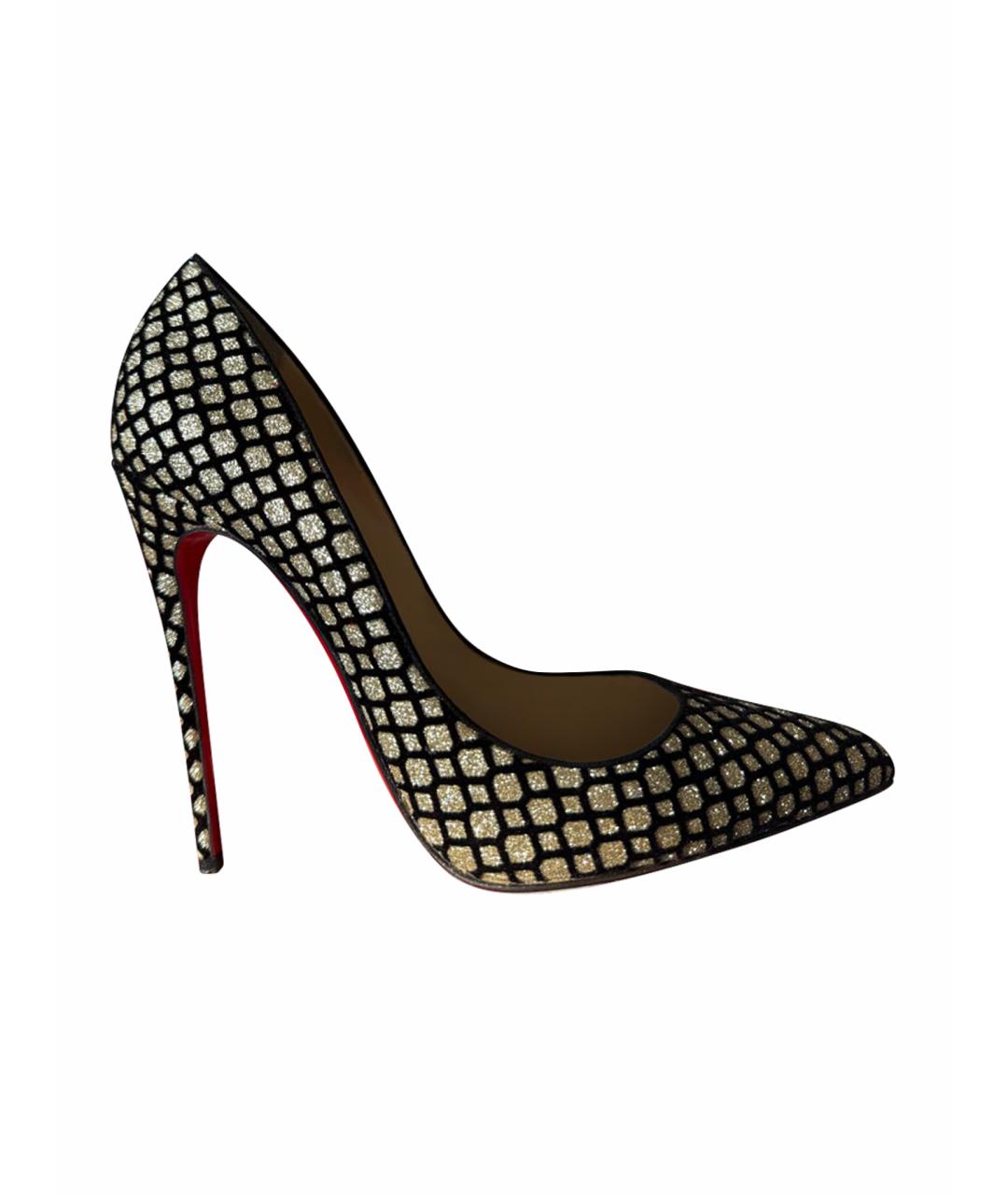 CHRISTIAN LOUBOUTIN Золотые туфли, фото 1