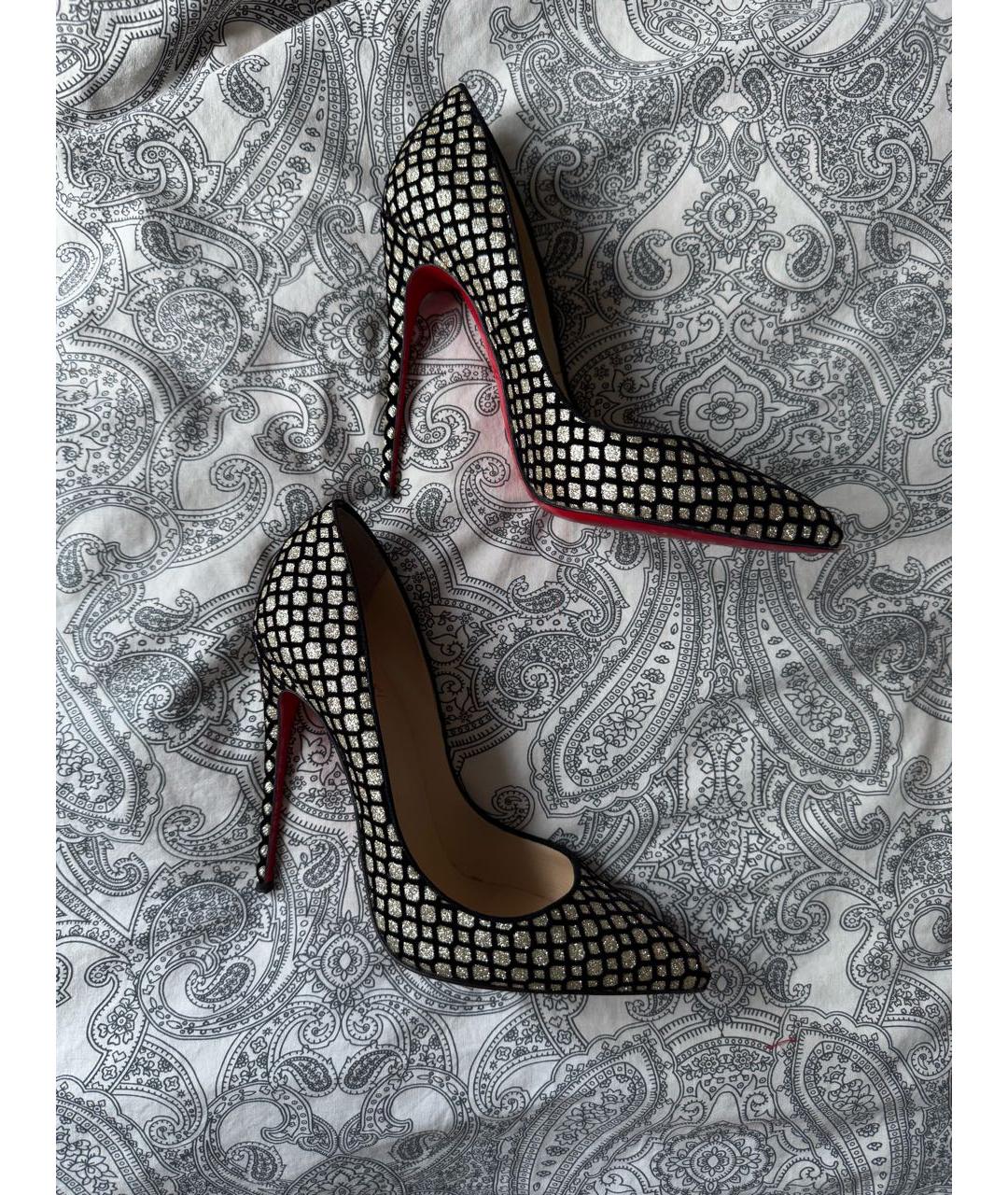 CHRISTIAN LOUBOUTIN Золотые туфли, фото 5