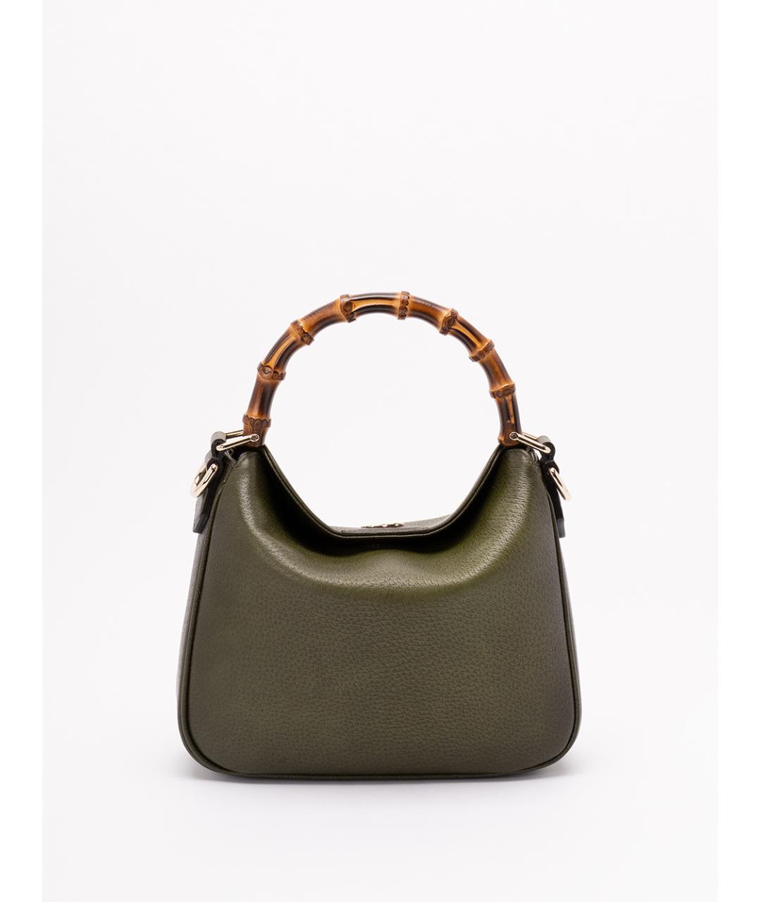 GUCCI Зеленая кожаная сумка через плечо, фото 1