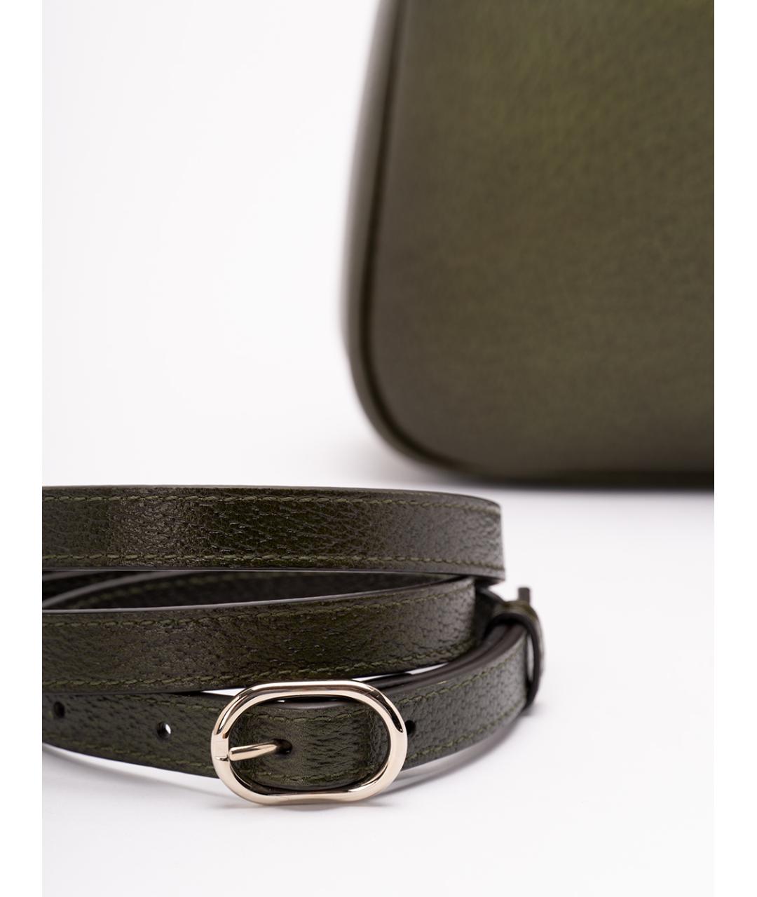 GUCCI Зеленая кожаная сумка через плечо, фото 2