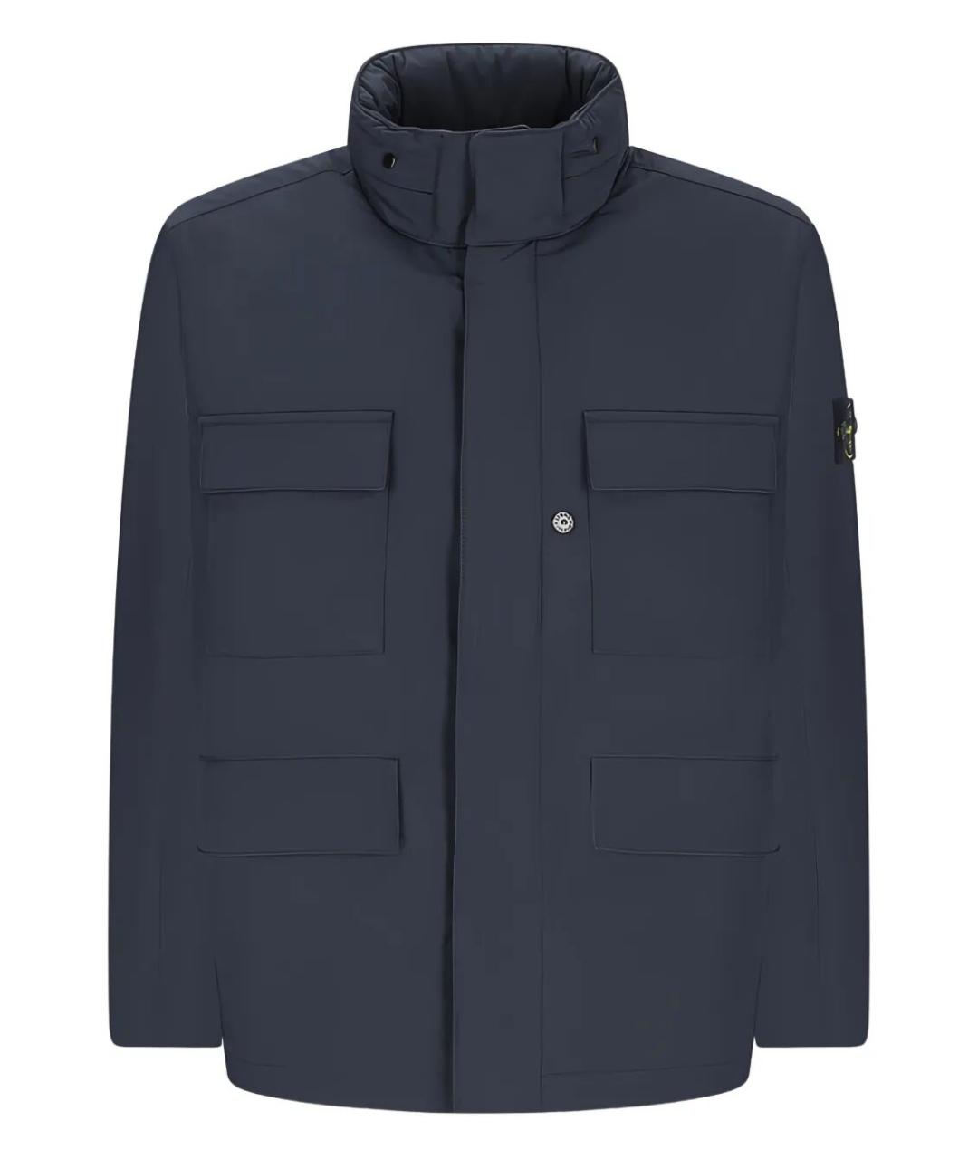 STONE ISLAND Синяя полиэстеровая куртка, фото 1
