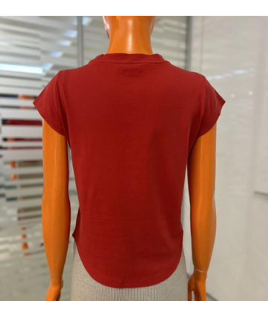 ZADIG & VOLTAIRE Красная хлопковая футболка, фото 2