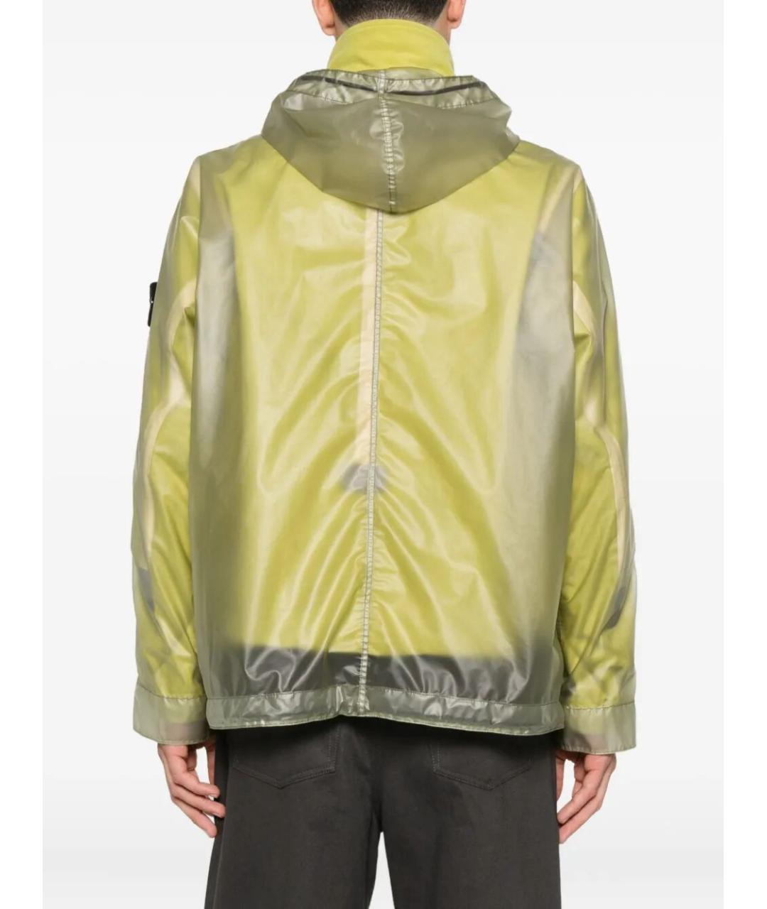 STONE ISLAND Салатовая полиамидовая куртка, фото 5
