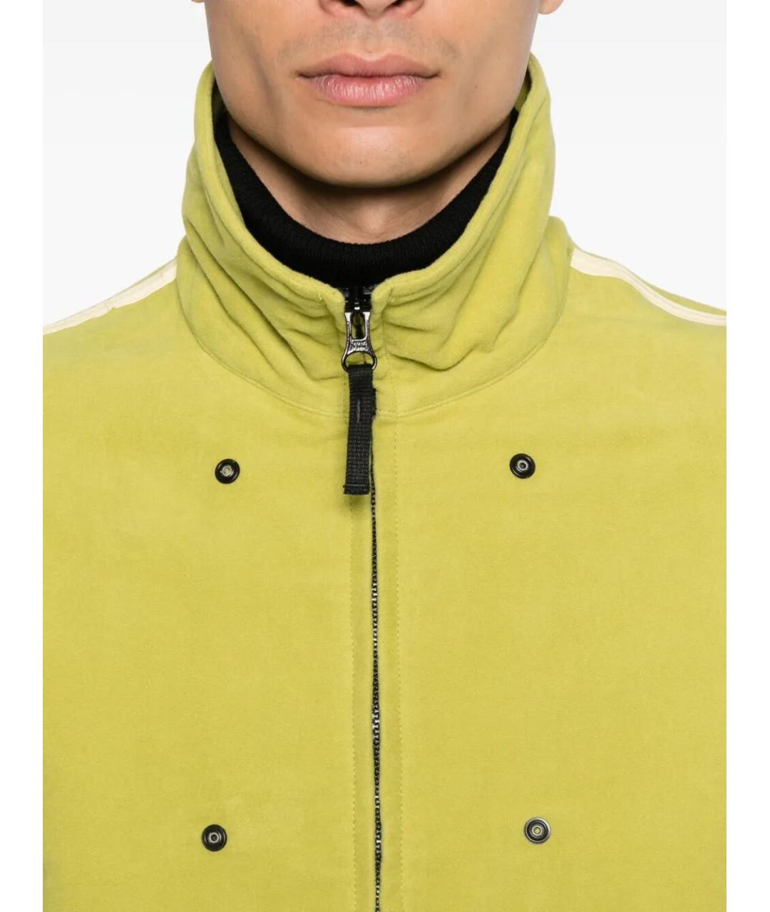 STONE ISLAND Салатовая полиамидовая куртка, фото 4