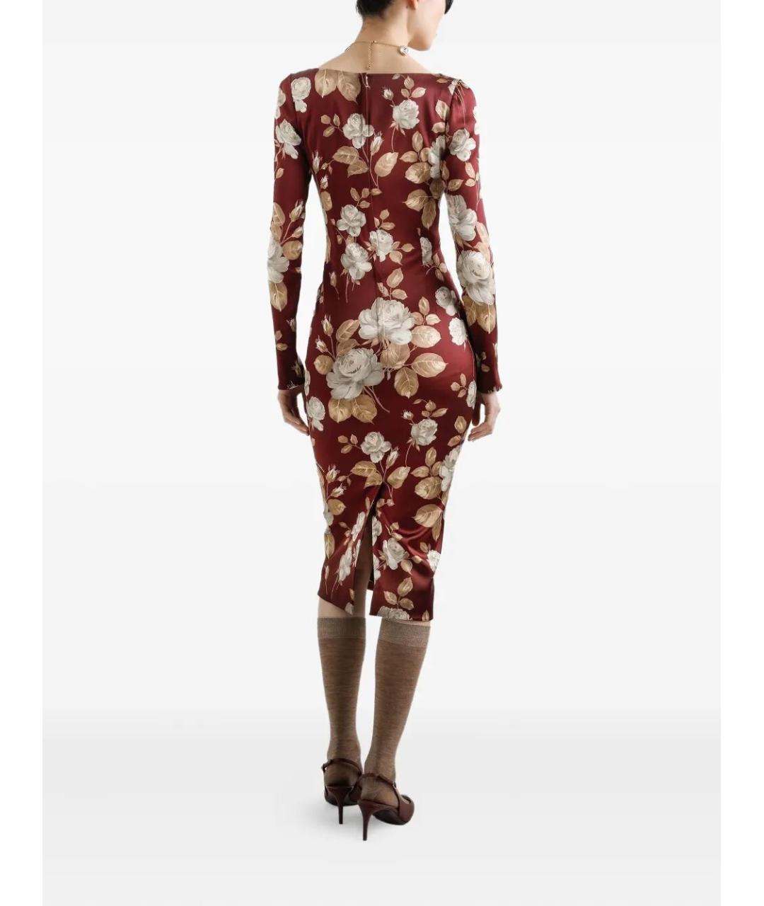 DOLCE&GABBANA Мульти вискозное платье, фото 5