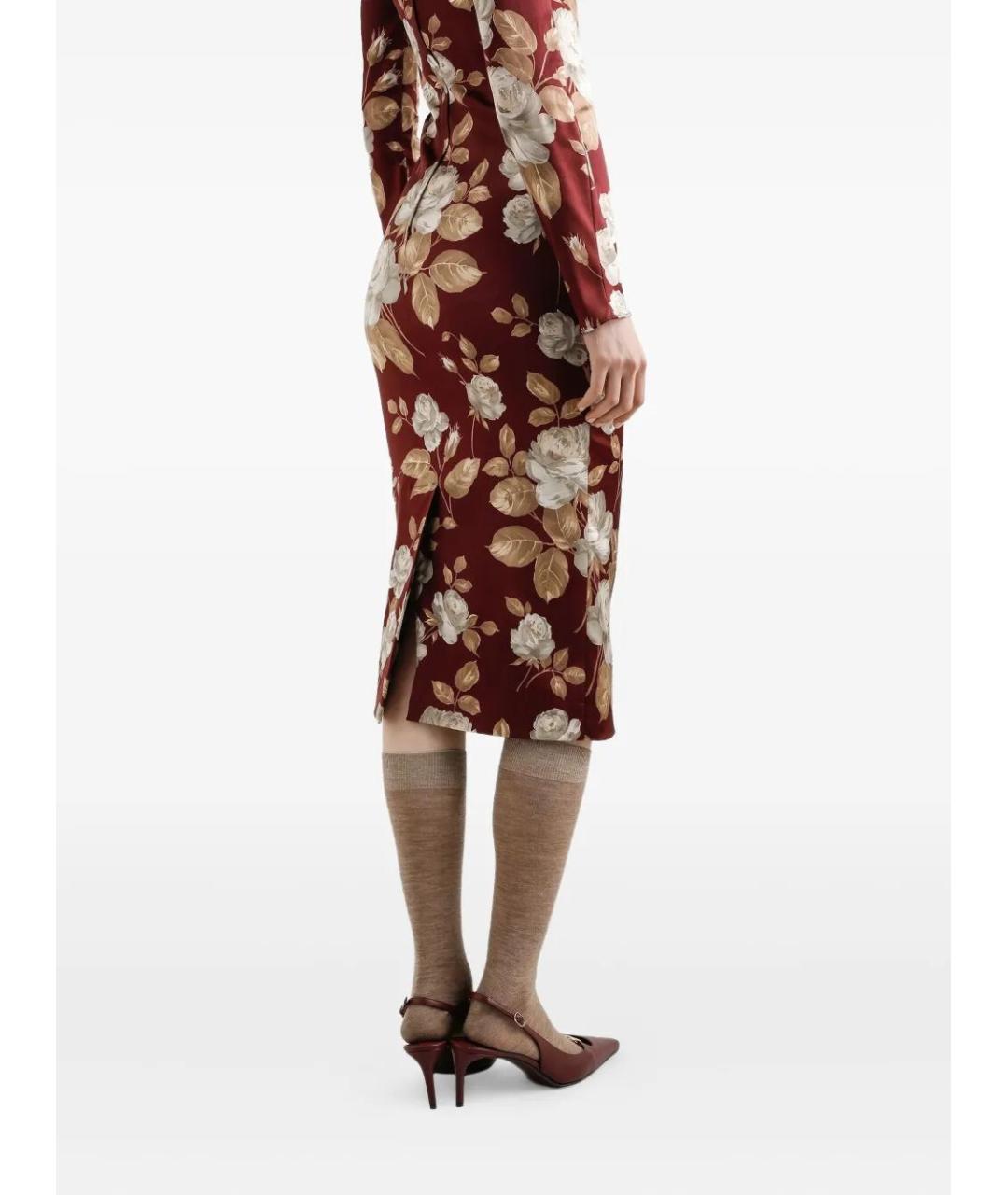 DOLCE&GABBANA Мульти вискозное платье, фото 3