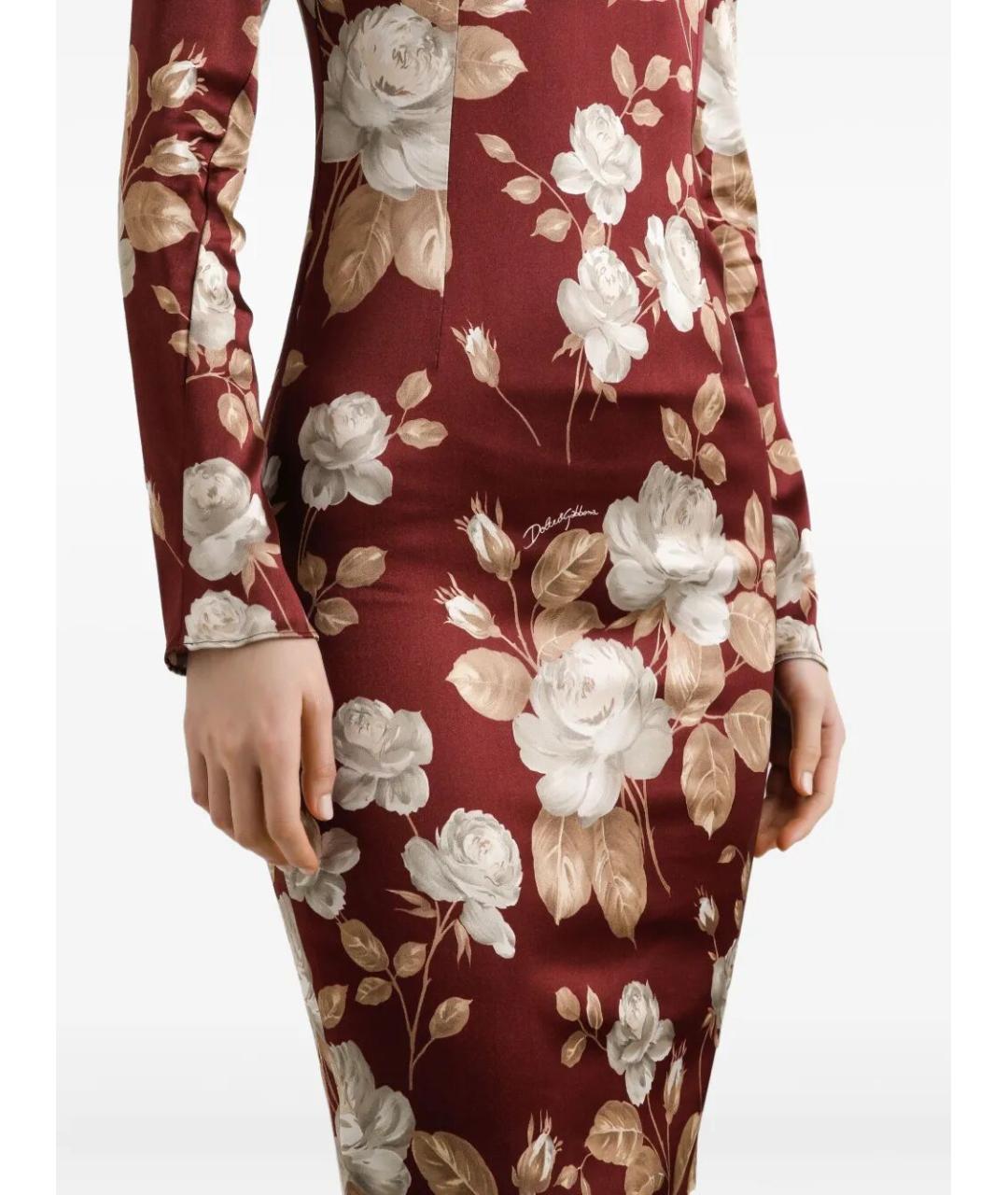 DOLCE&GABBANA Мульти вискозное платье, фото 4