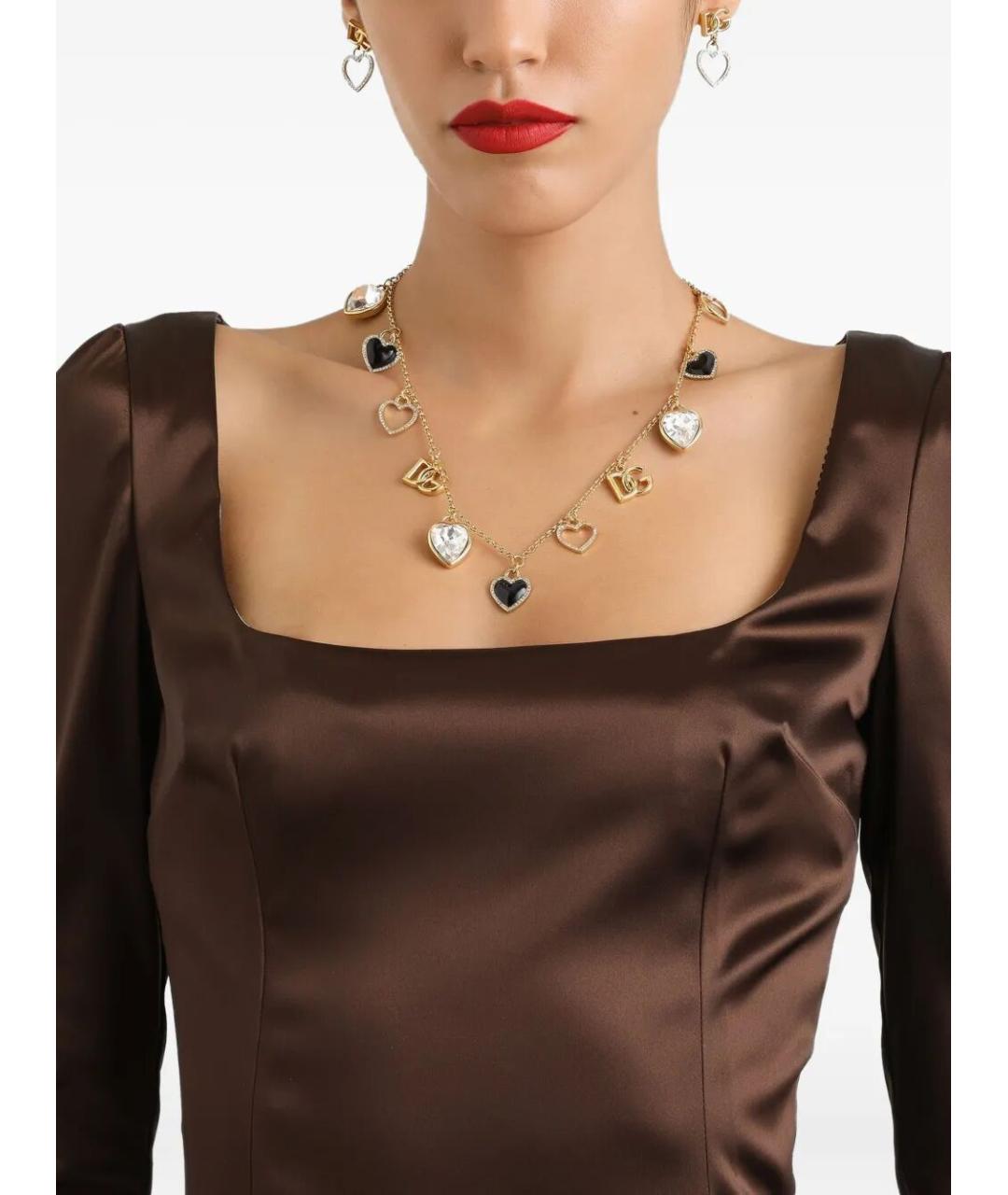 DOLCE&GABBANA Коричневое ацетатное вечернее платье, фото 2
