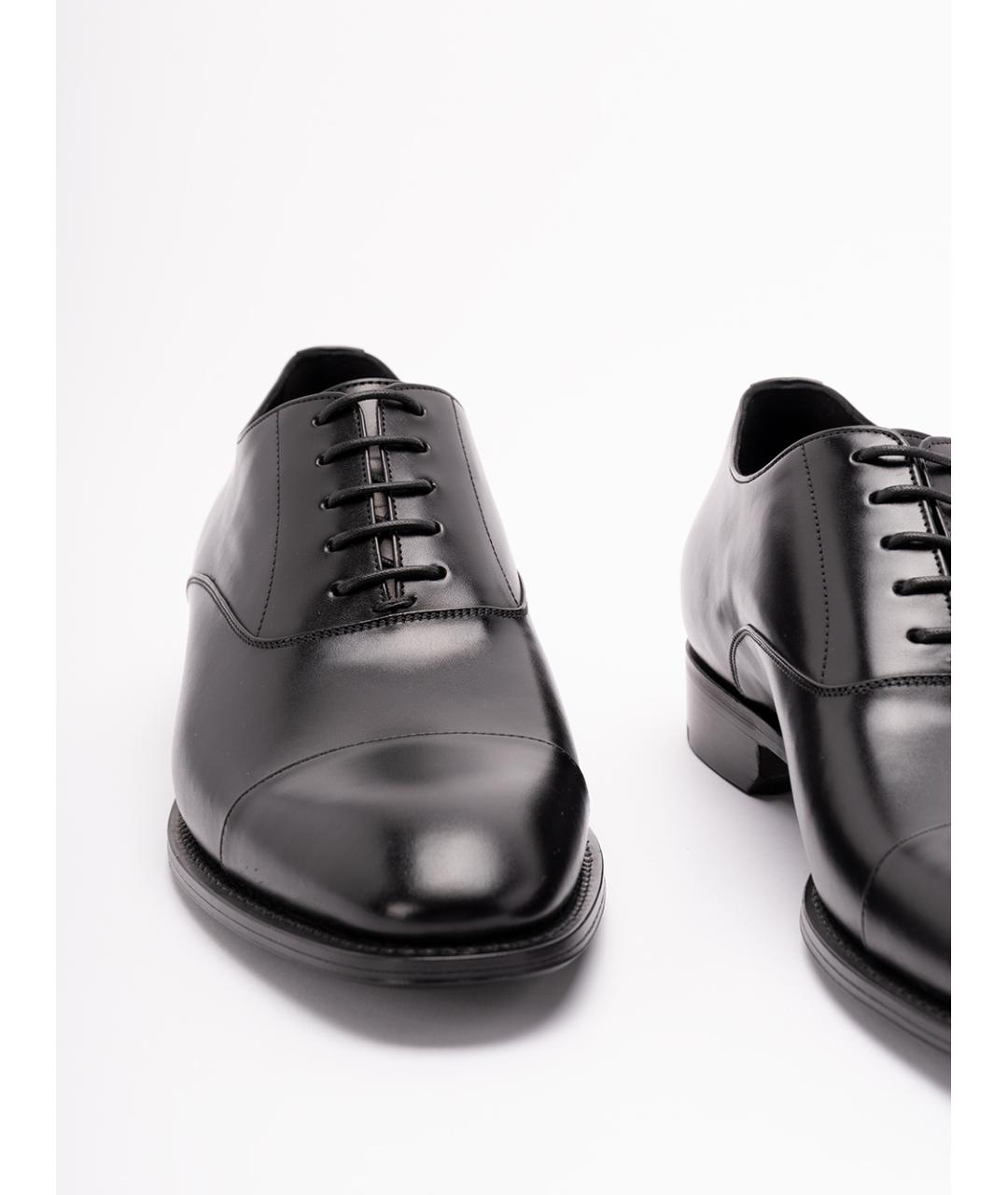 SAINT LAURENT Черные кожаные туфли, фото 5