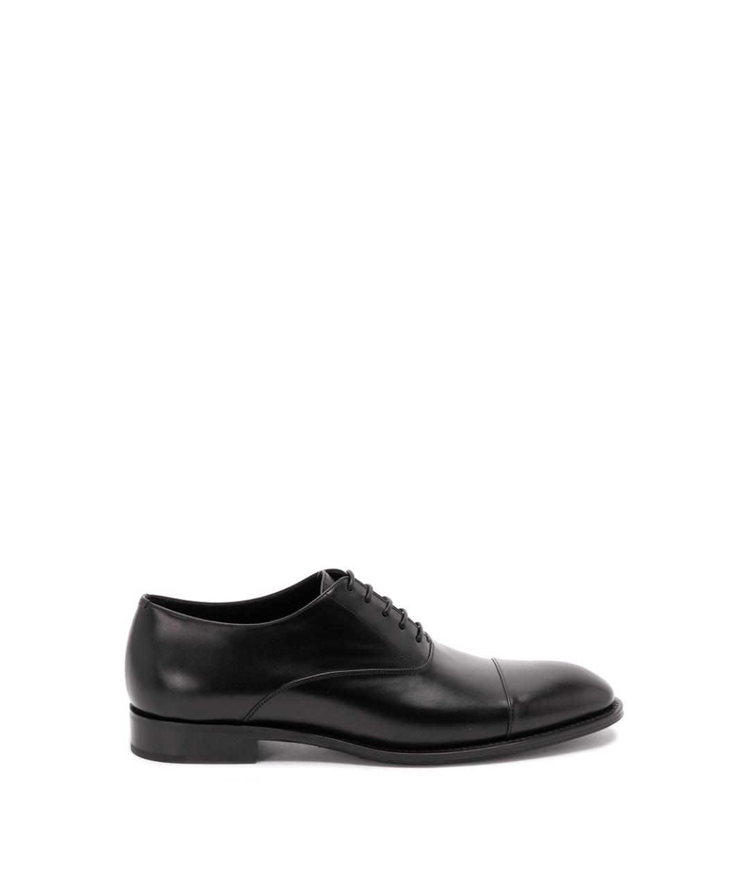 SAINT LAURENT Черные кожаные туфли, фото 1