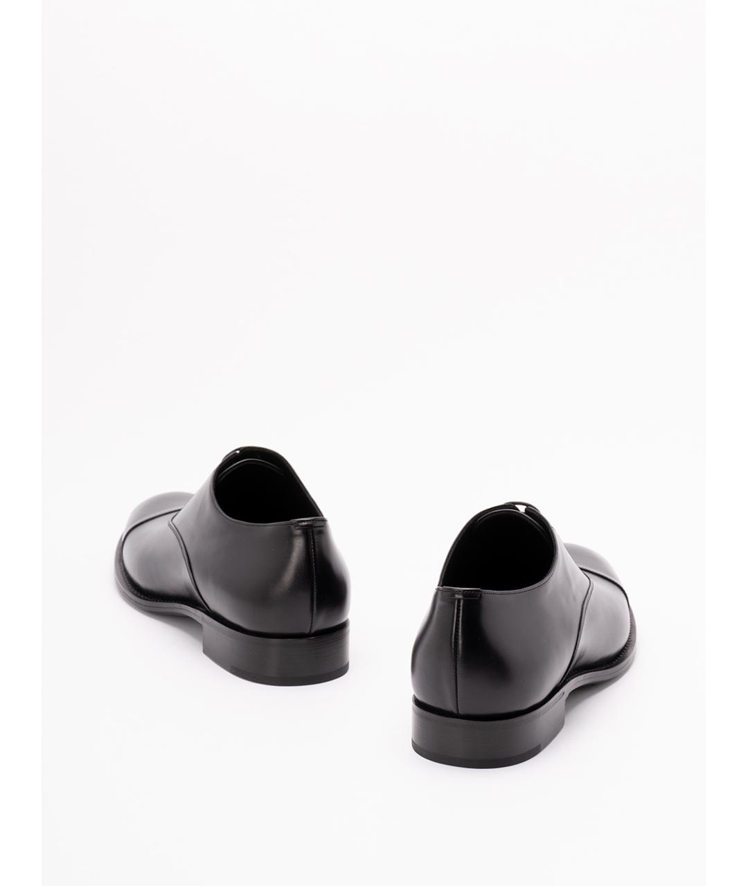 SAINT LAURENT Черные кожаные туфли, фото 3