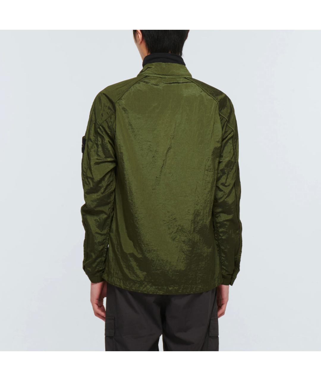 STONE ISLAND Зеленая куртка, фото 4