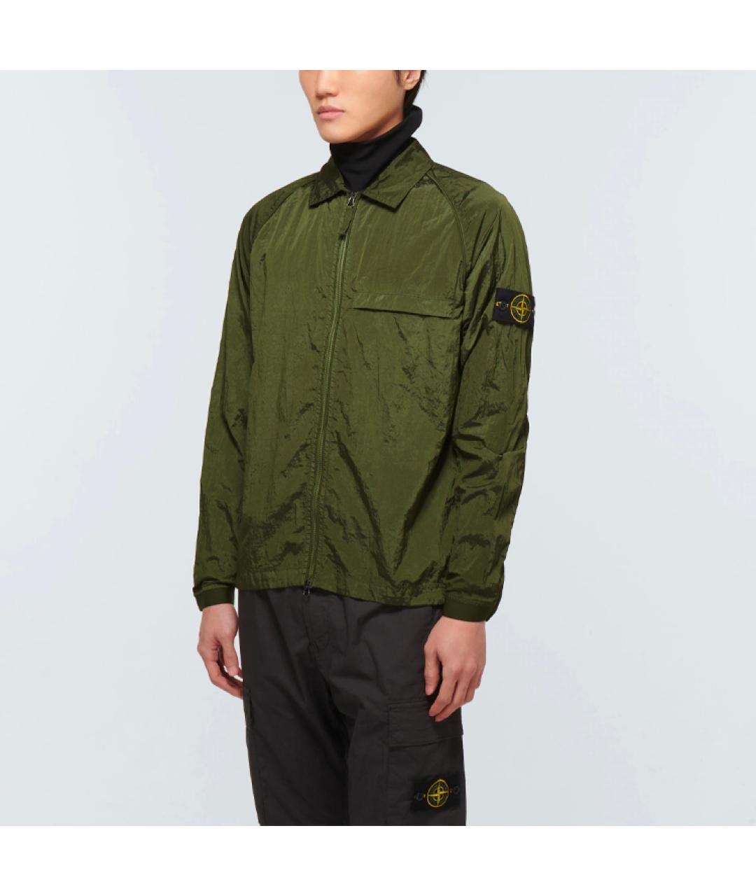 STONE ISLAND Зеленая куртка, фото 3