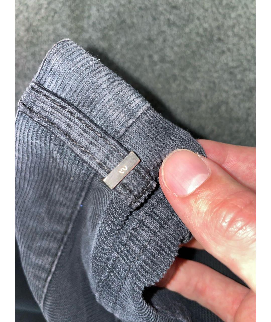 DIOR HOMME Черные хлопковые повседневные брюки, фото 3