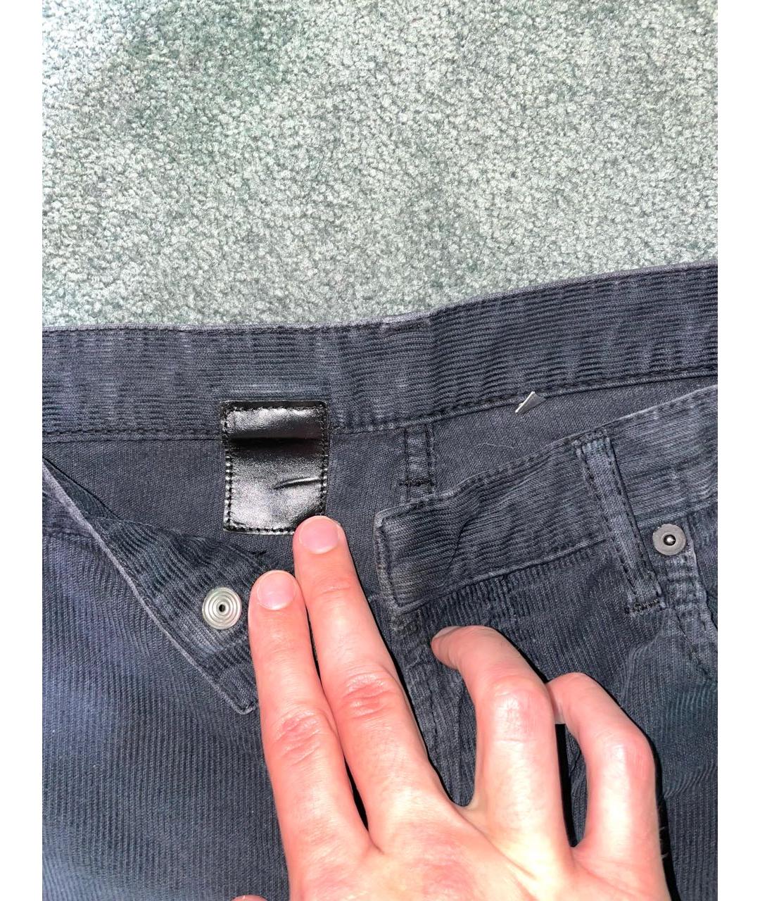 DIOR HOMME Черные хлопковые повседневные брюки, фото 4