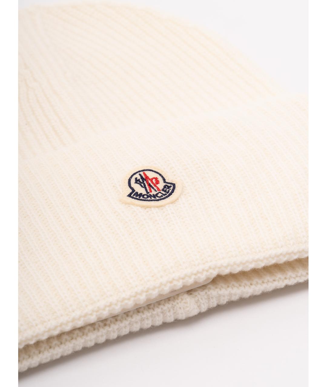 MONCLER Бежевая шерстяная шляпа, фото 2
