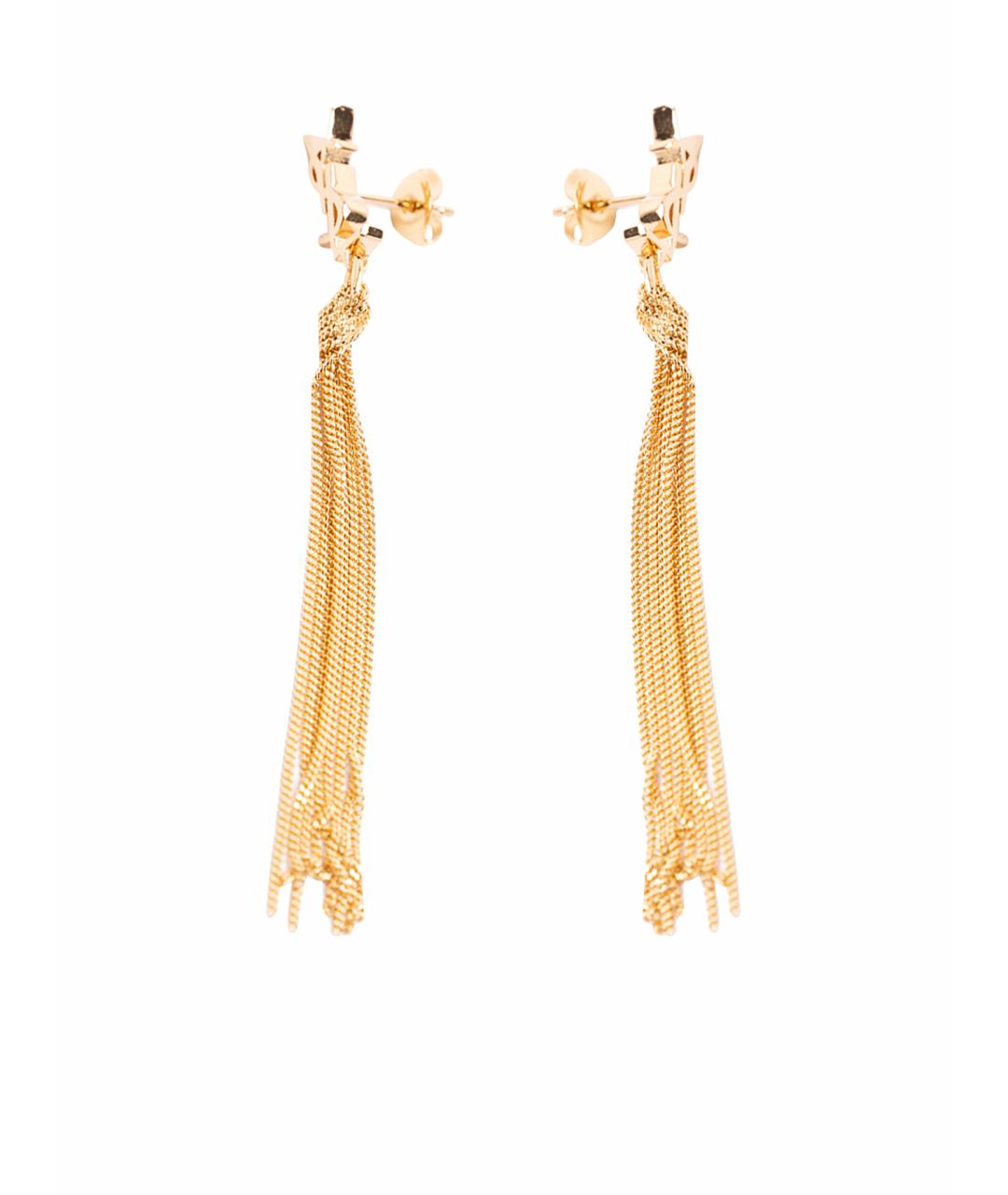 SAINT LAURENT Золотые металлические серьги, фото 1