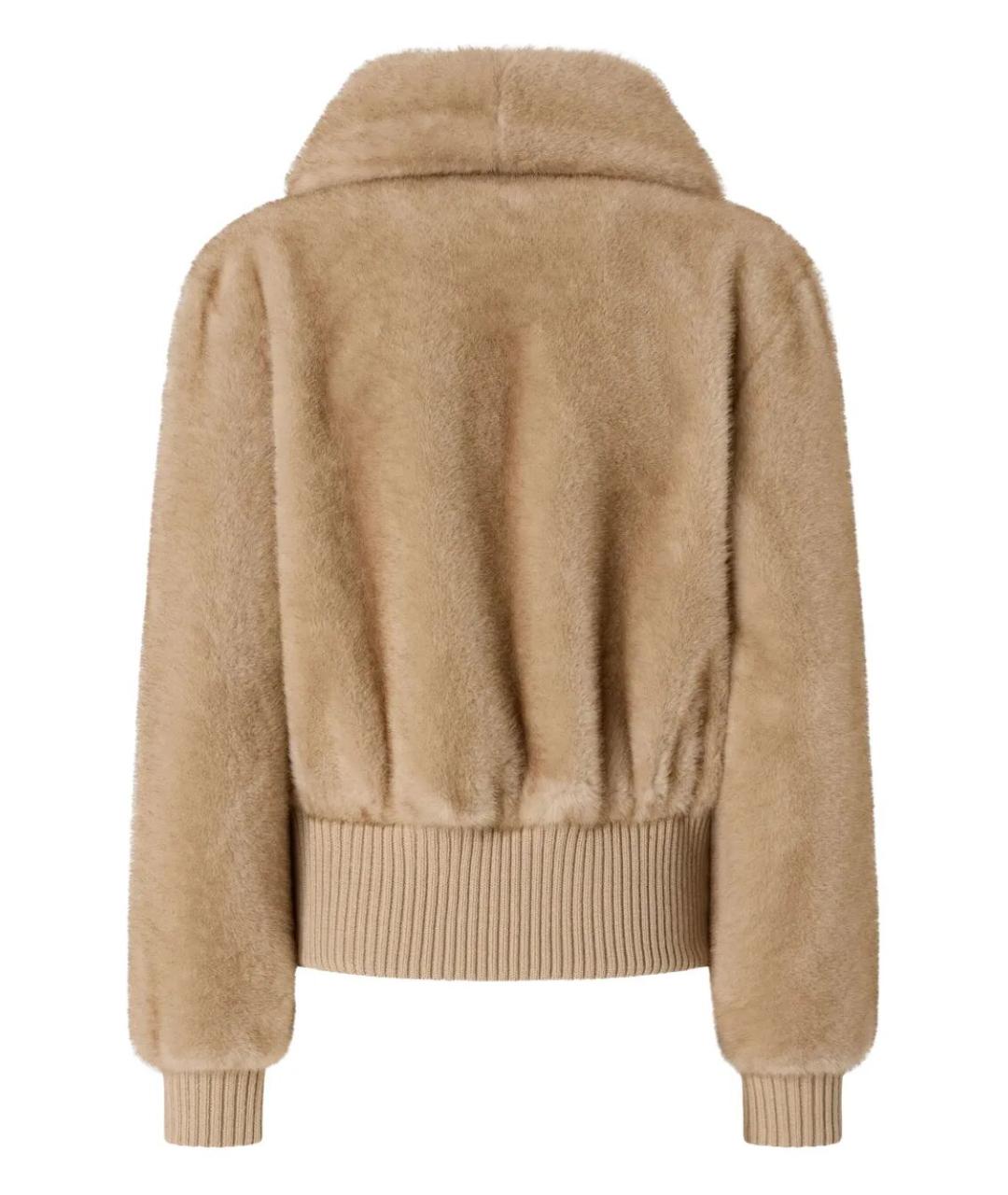 PINKO Бежевая полиэстеровая куртка, фото 2