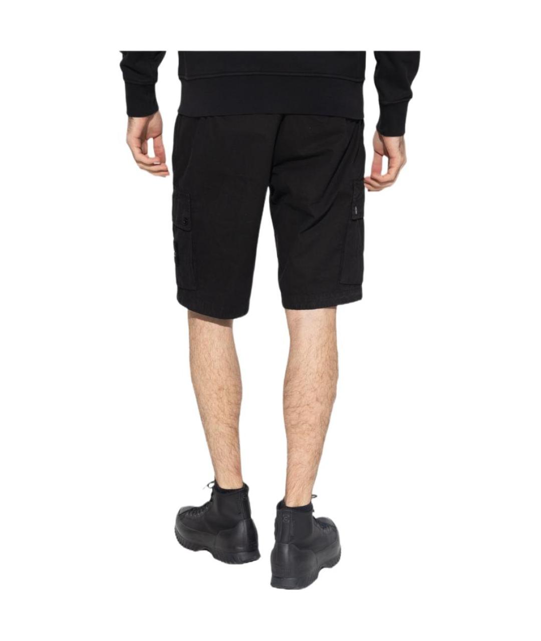 STONE ISLAND Черные шорты, фото 5