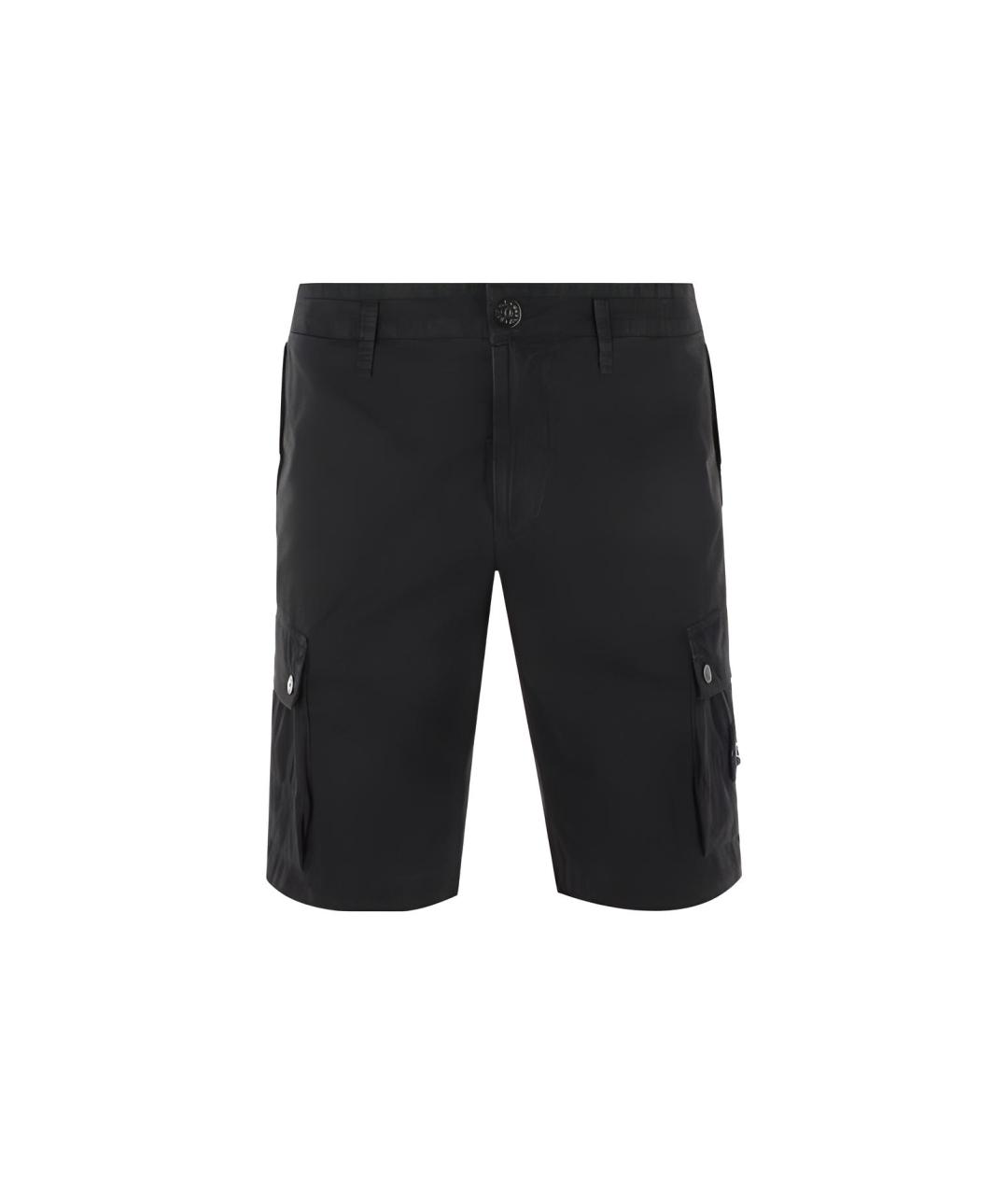 STONE ISLAND Черные шорты, фото 6
