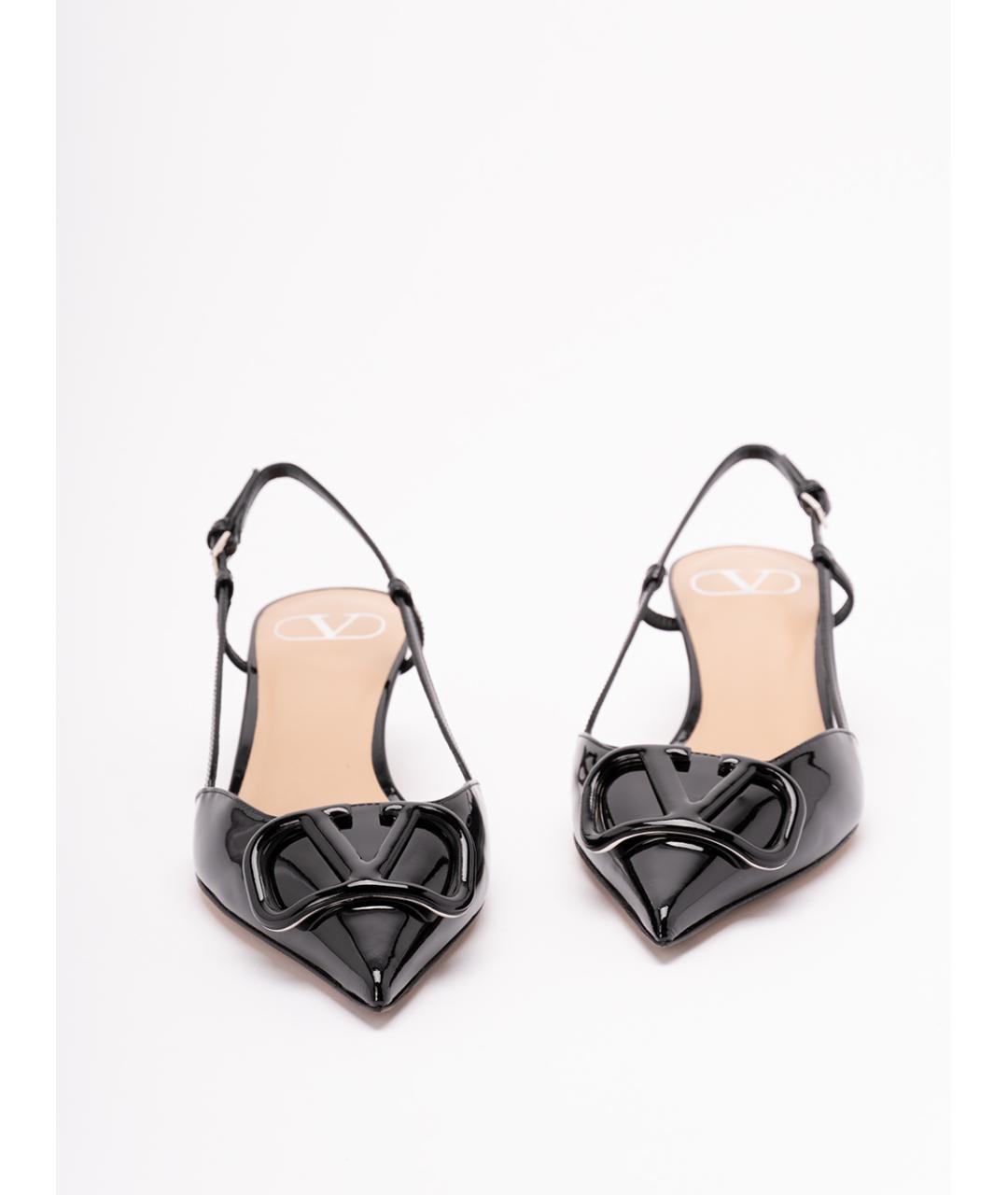 VALENTINO Черные кожаные туфли, фото 5