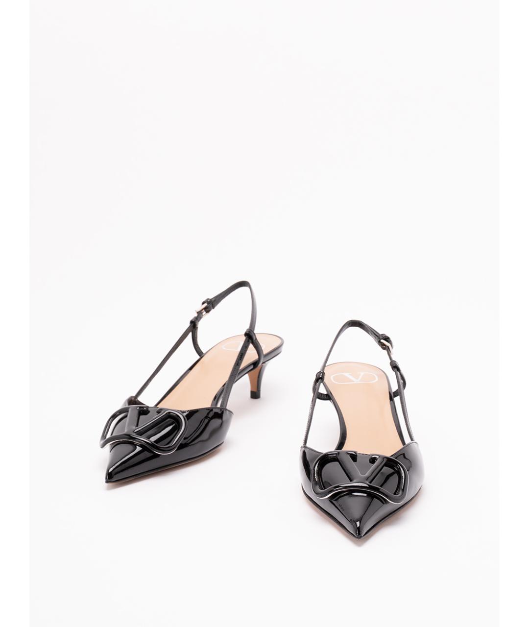 VALENTINO Черные кожаные туфли, фото 2