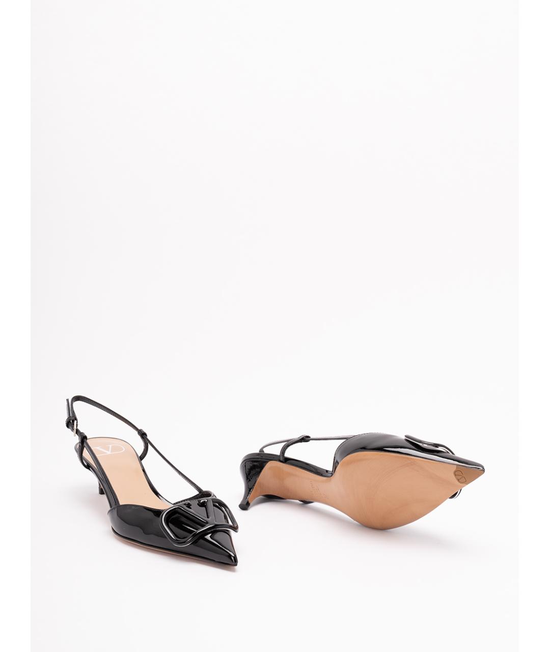 VALENTINO Черные кожаные туфли, фото 4