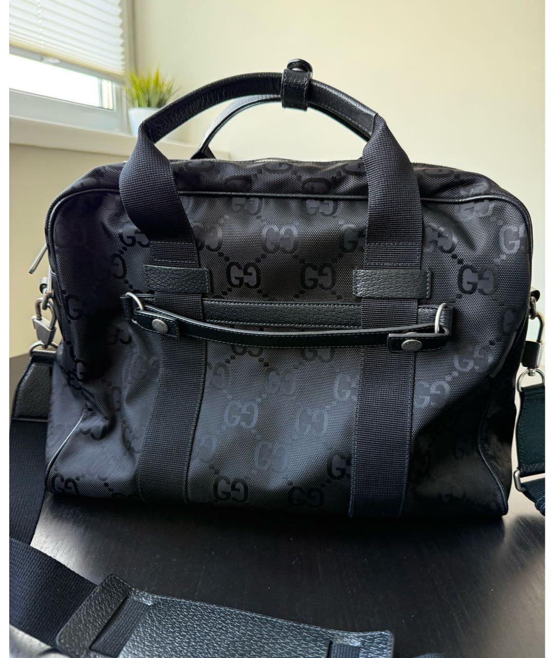 GUCCI Черный портфель, фото 3